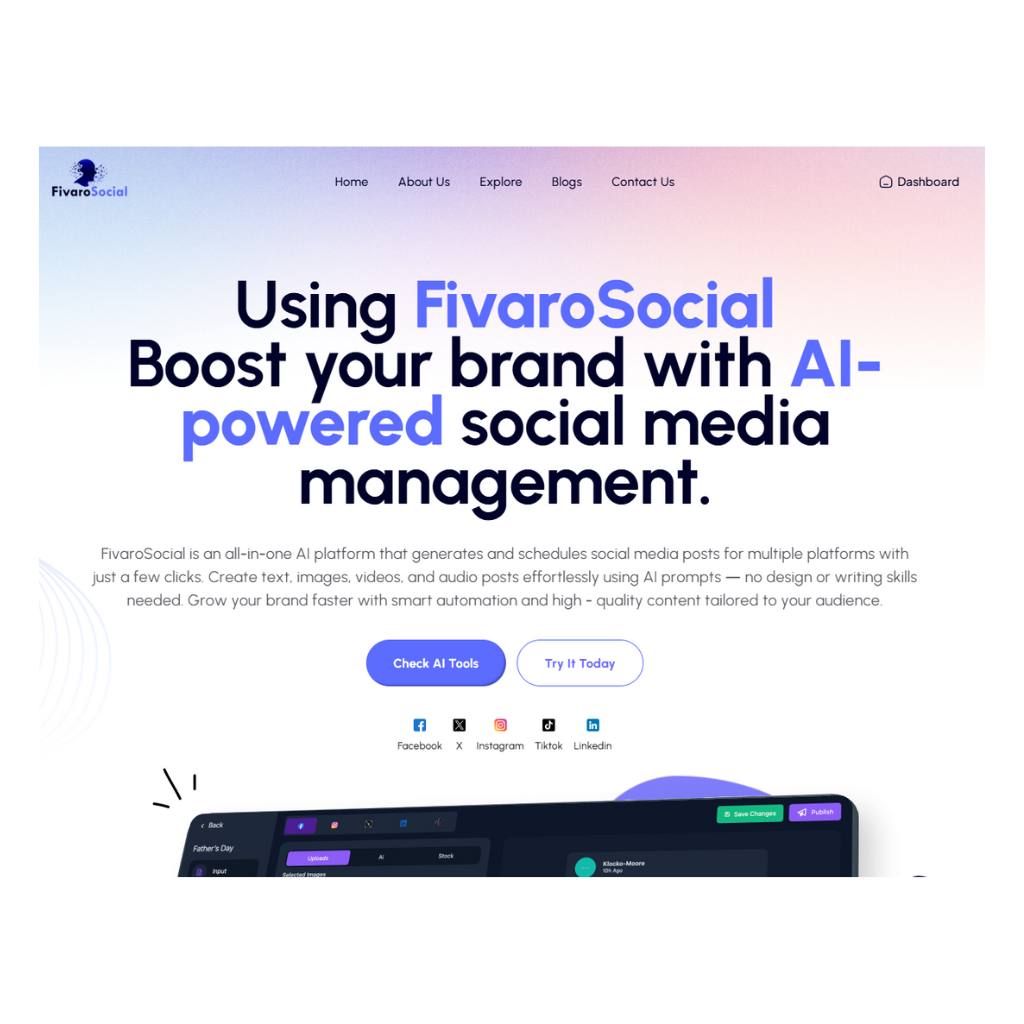 FivaroSocial screenshot 1
