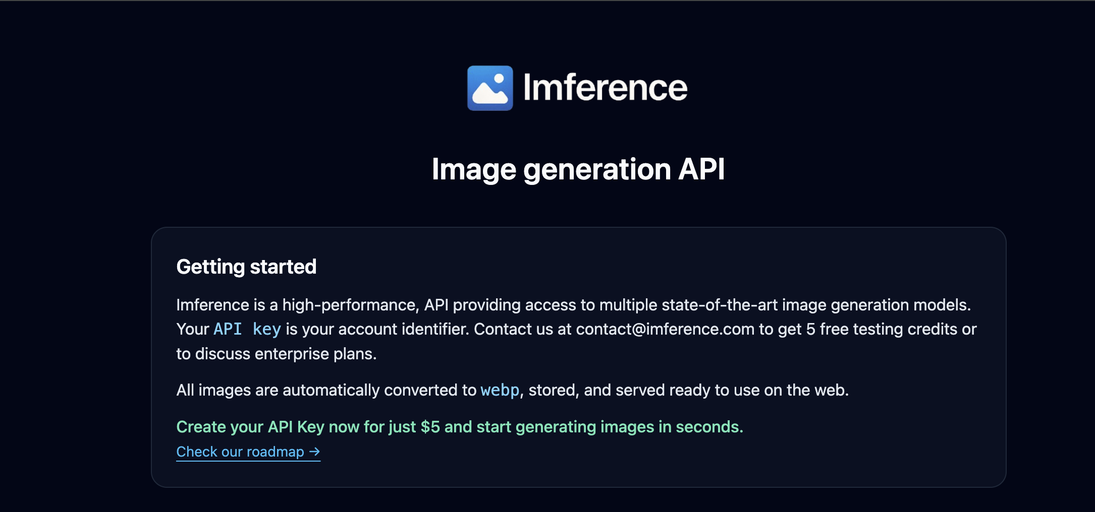 Imference screenshot 1