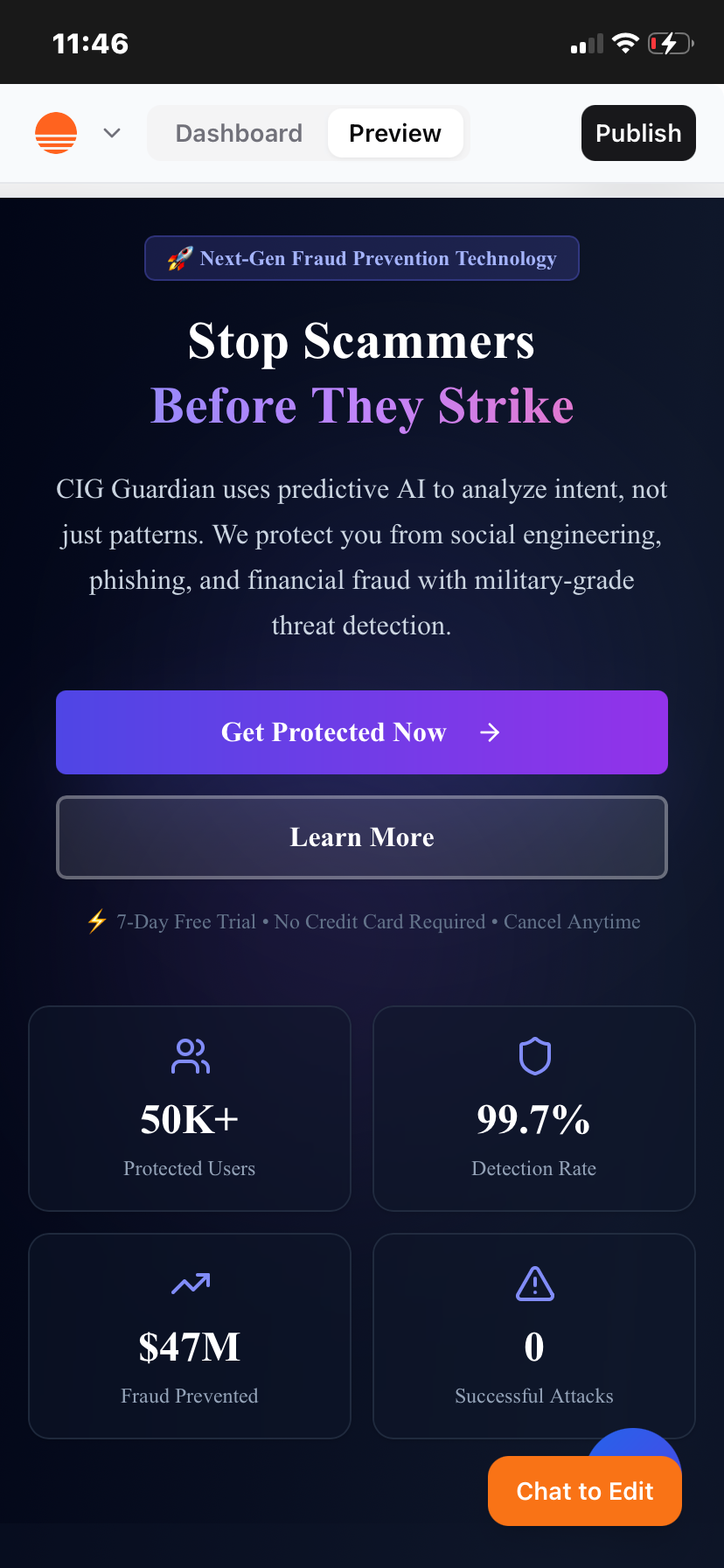 CIG Guardian screenshot 1