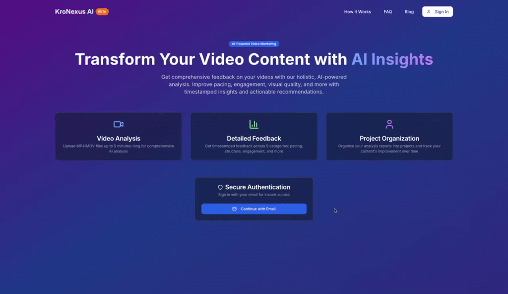 Video Analysis Studio - KroNexus AI screenshot 1