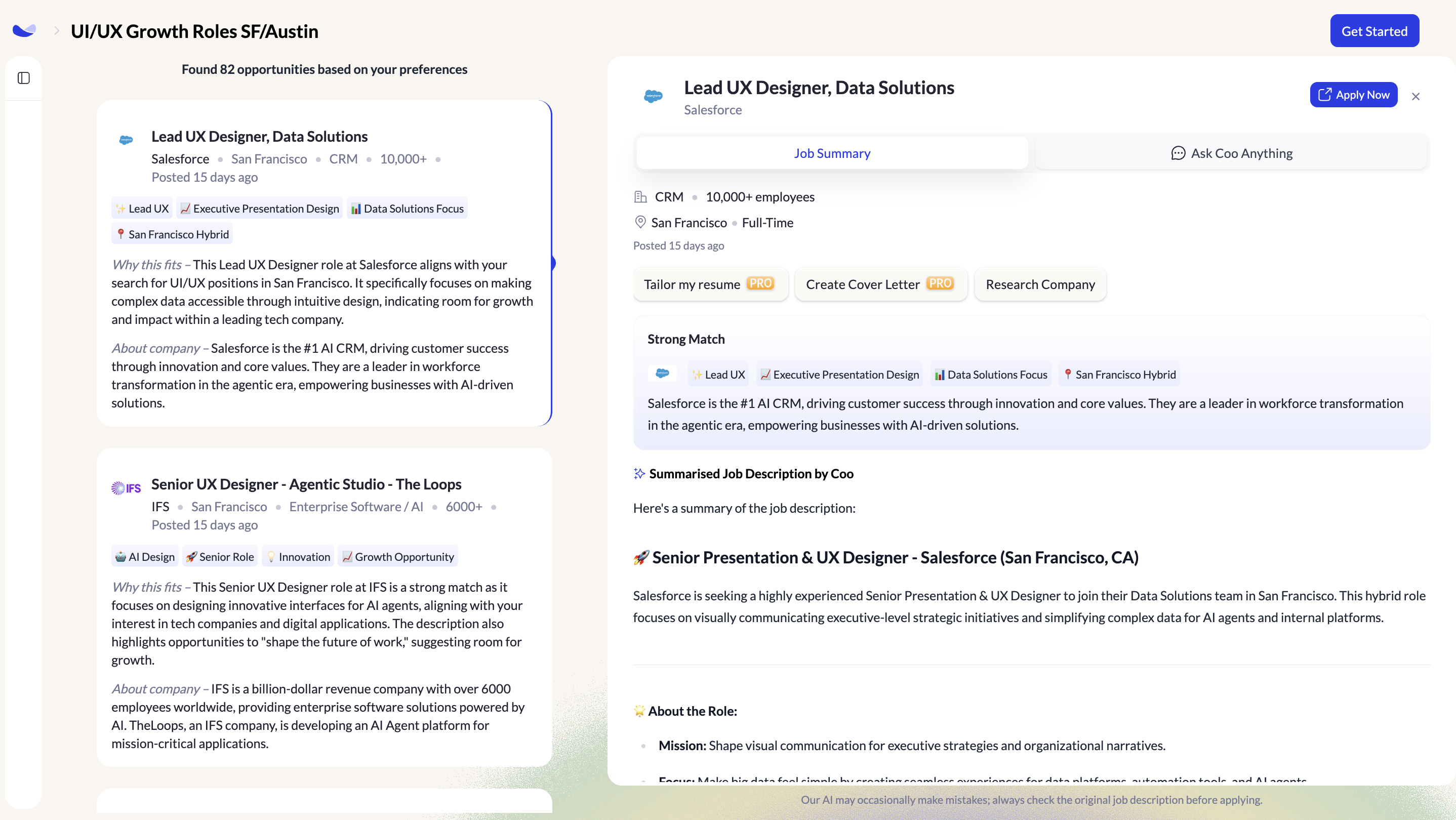 CooperJobs.AI screenshot 2