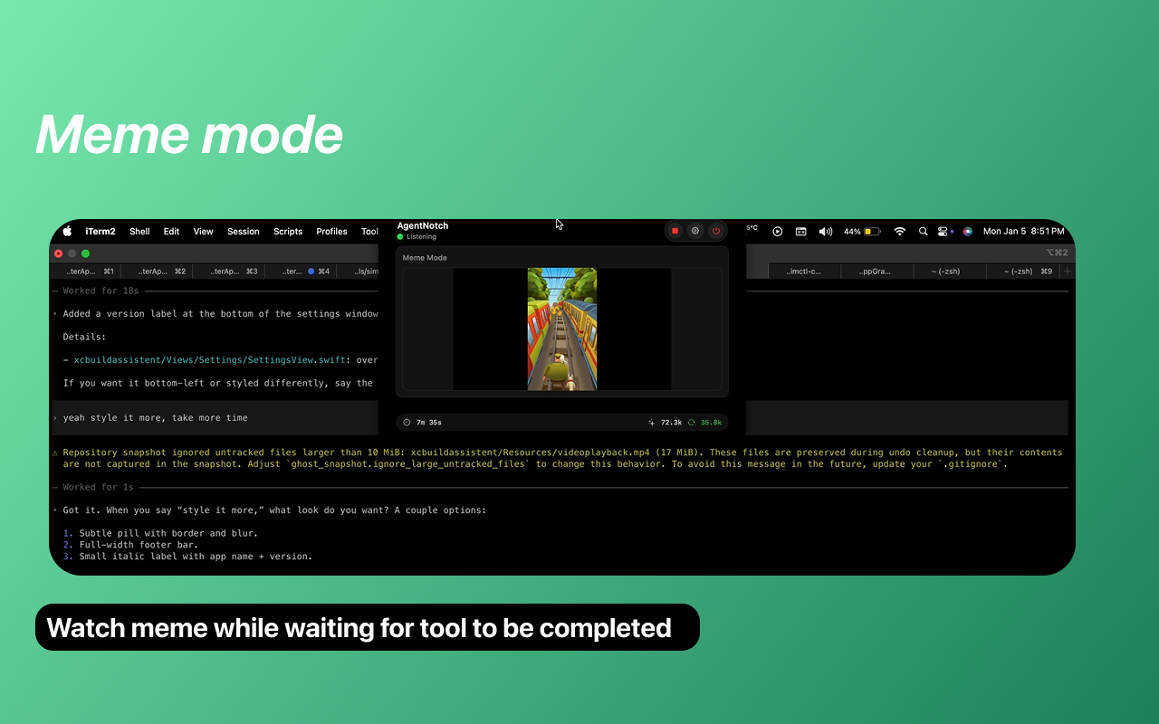 AgentNotch screenshot 3