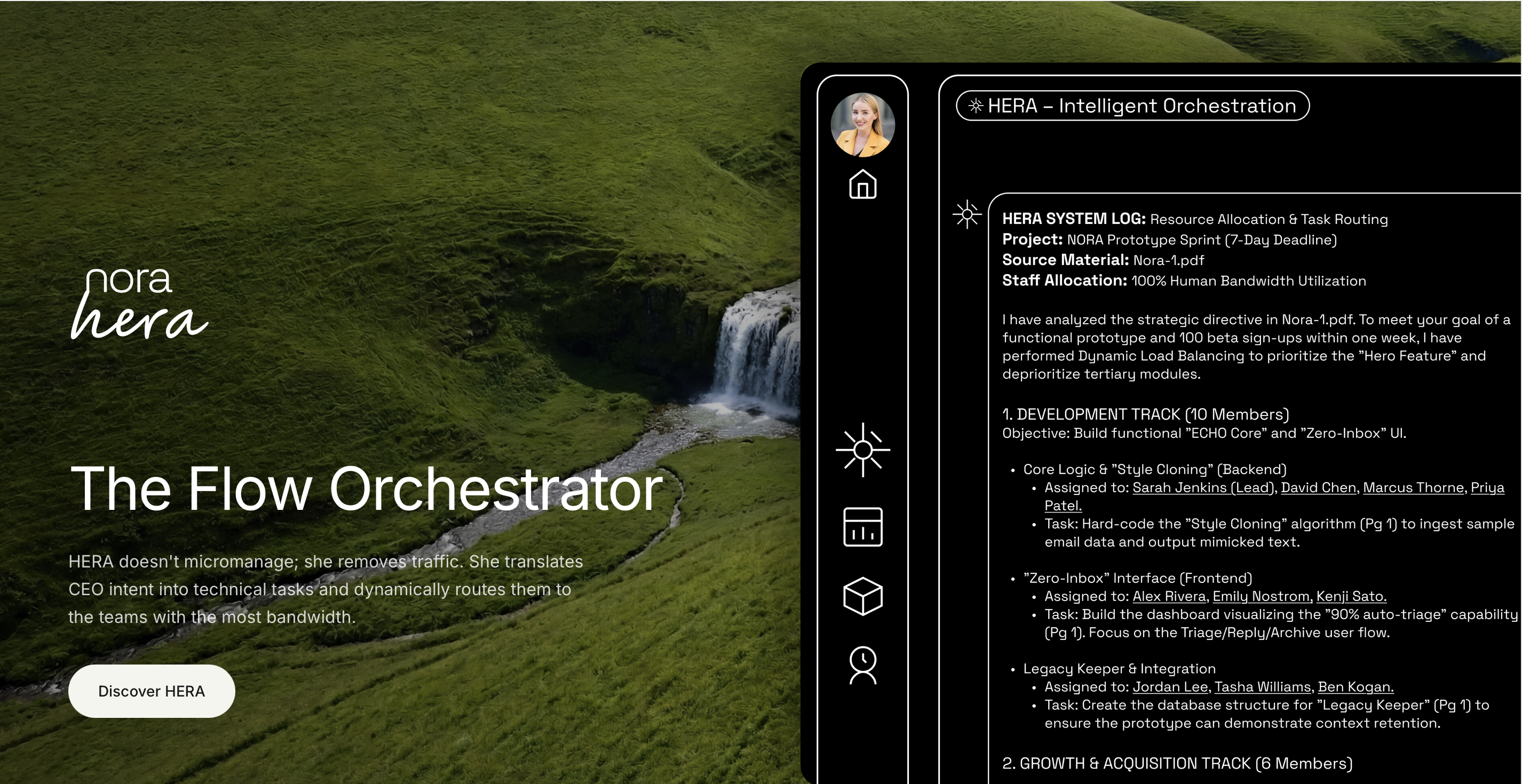 NORA screenshot 1