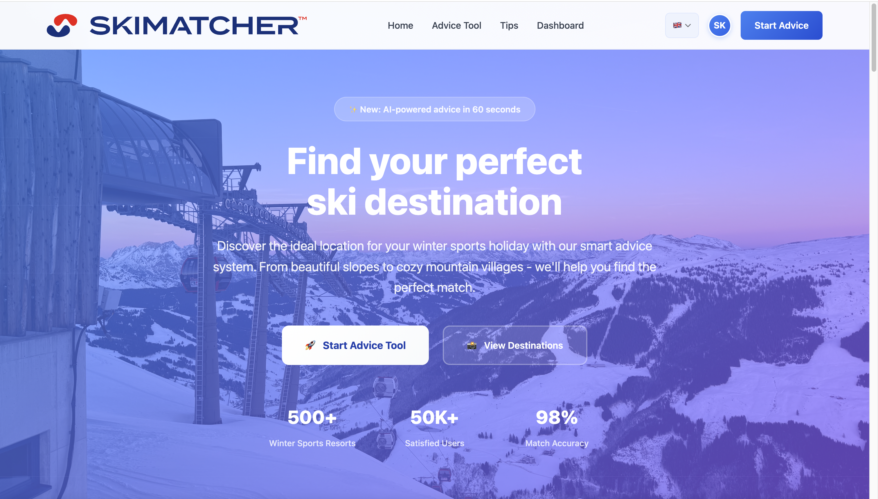 SkiMatcher screenshot 2