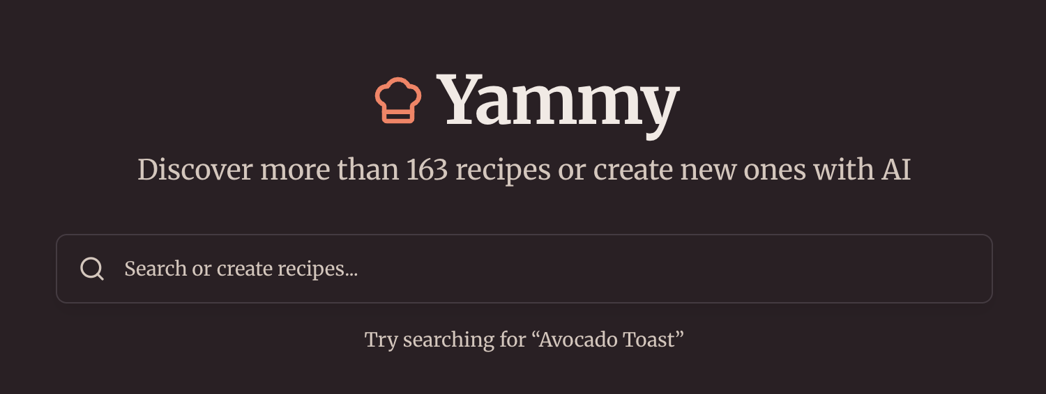 Yammy screenshot 1