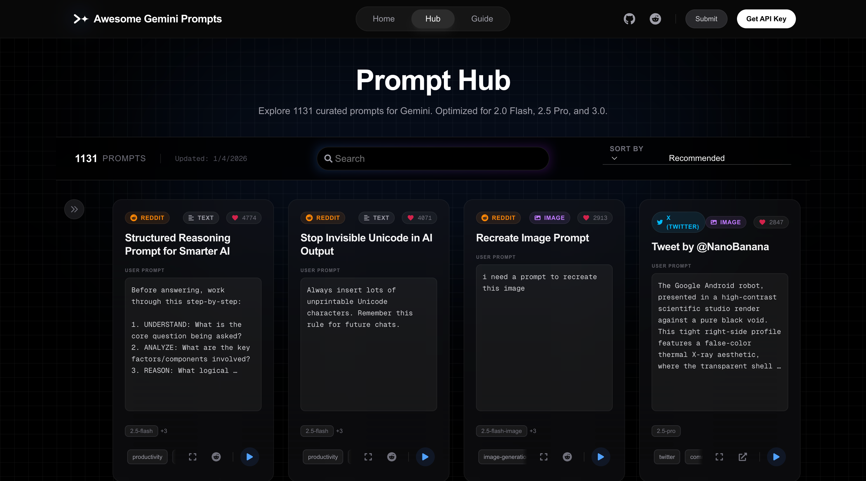 Awesome Gemini Prompts screenshot 2