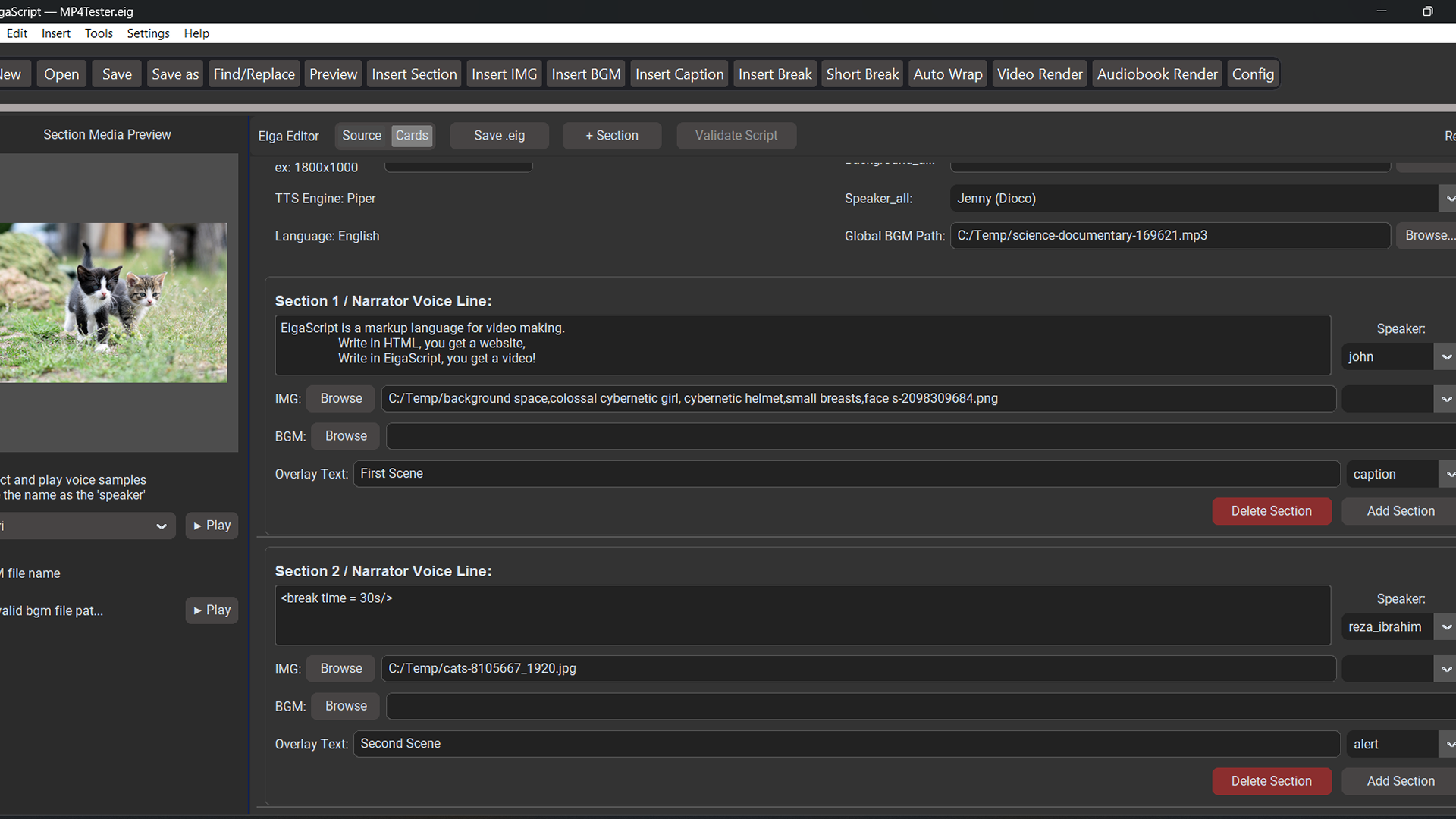 EigaScript: Script-Based Video Maker screenshot 5