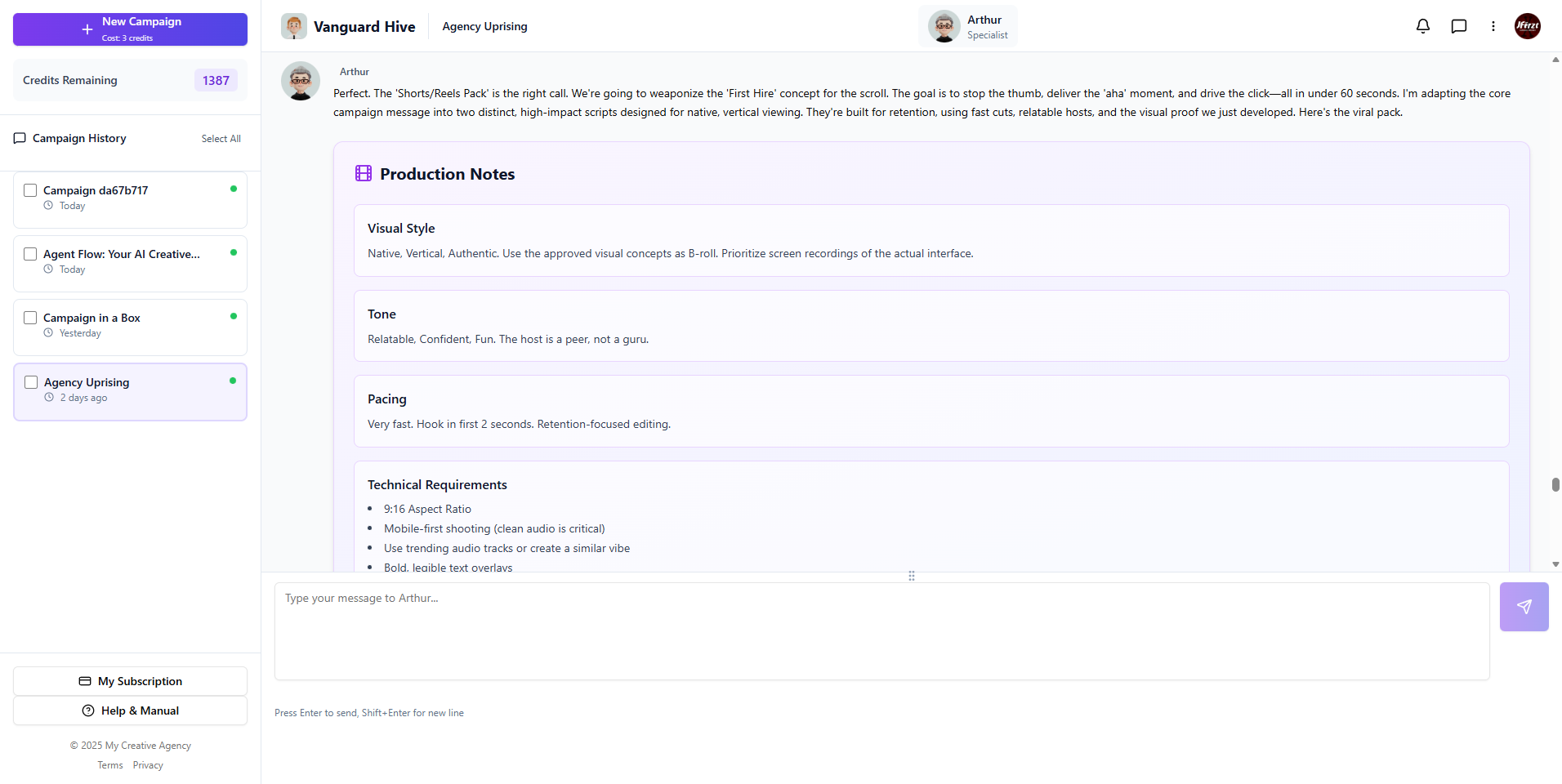 Vanguard Hive screenshot 4