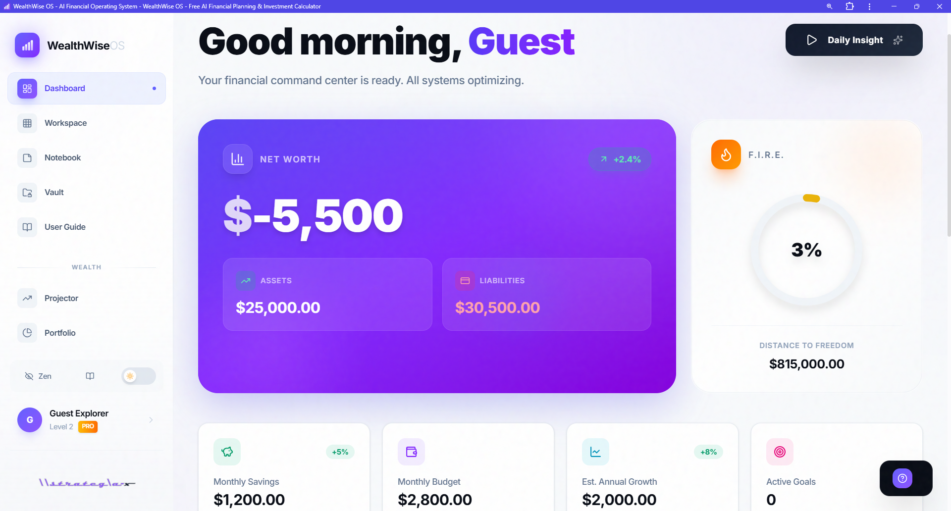 WealthWise OS screenshot 8