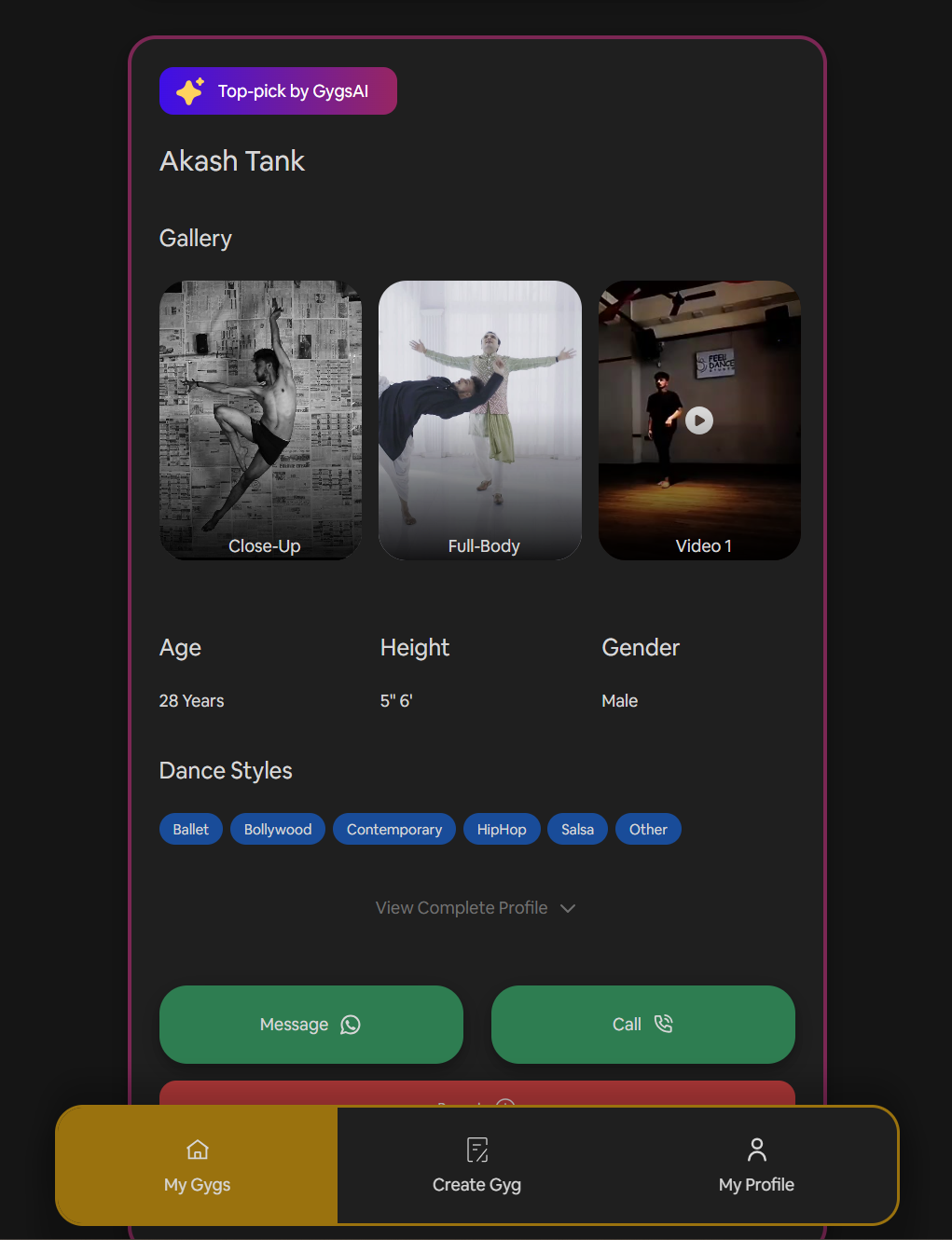 Gygs screenshot 2