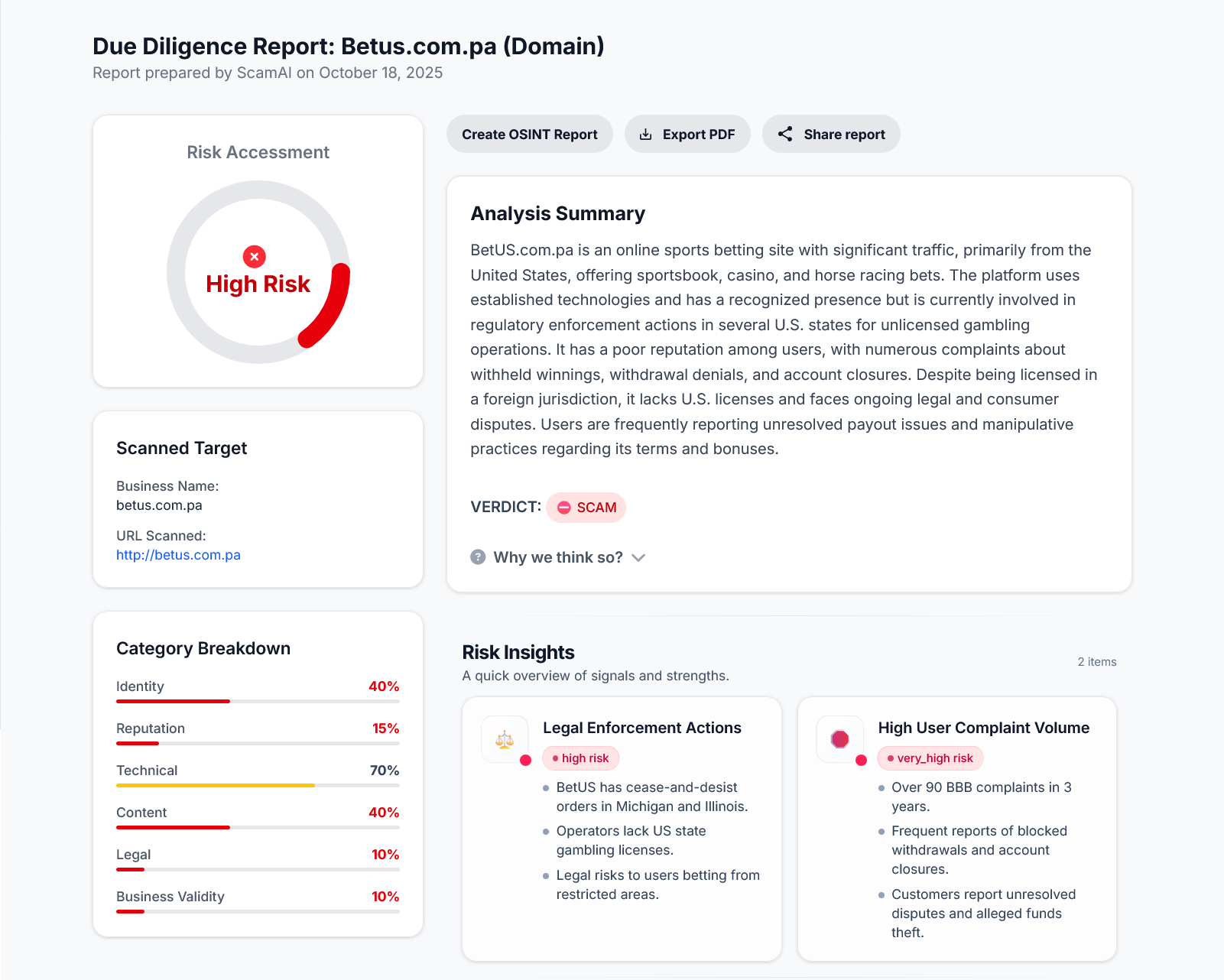 Real-time Website Safety Check by ScamAI screenshot 6