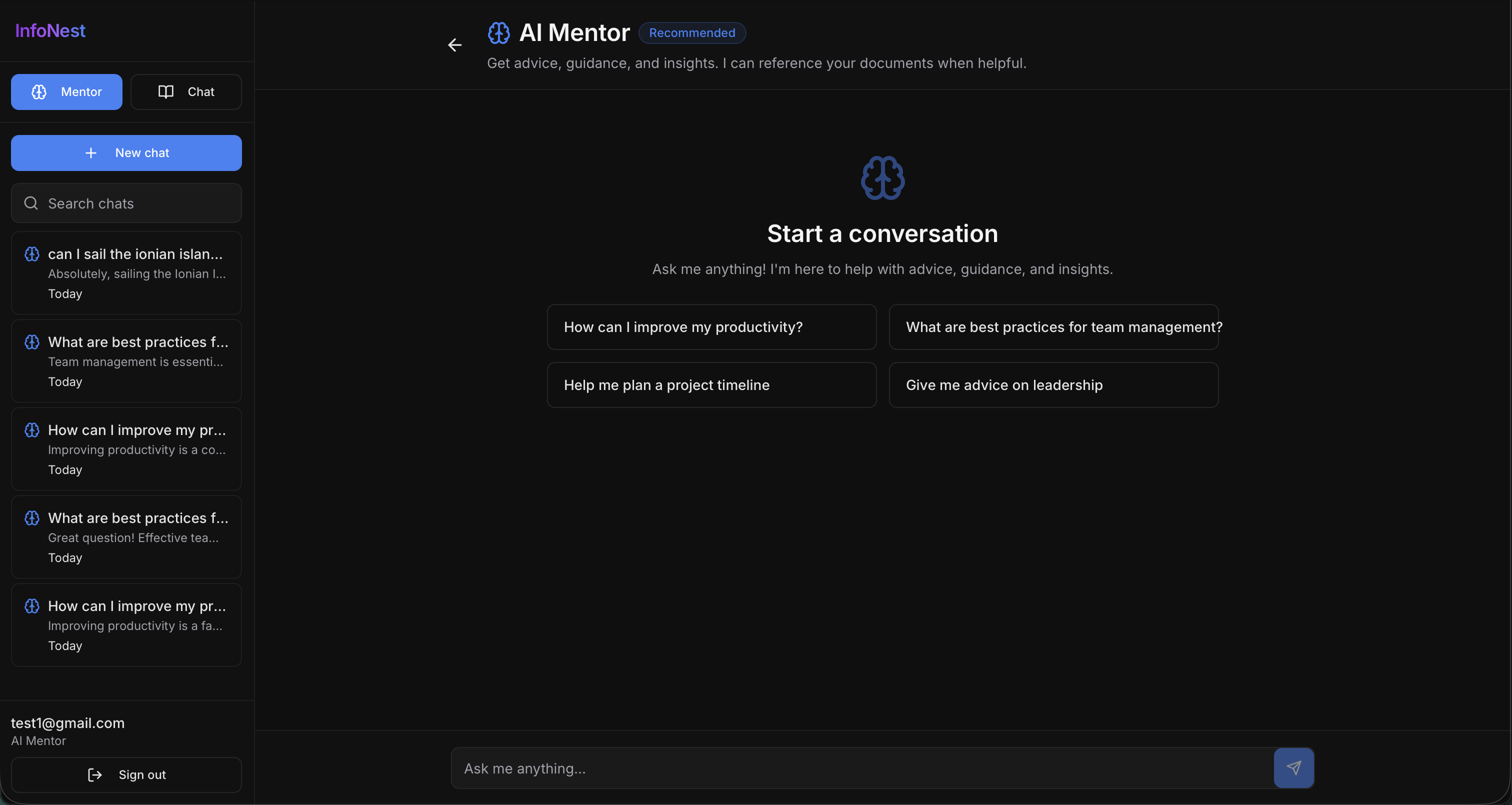 InfoNest screenshot 2