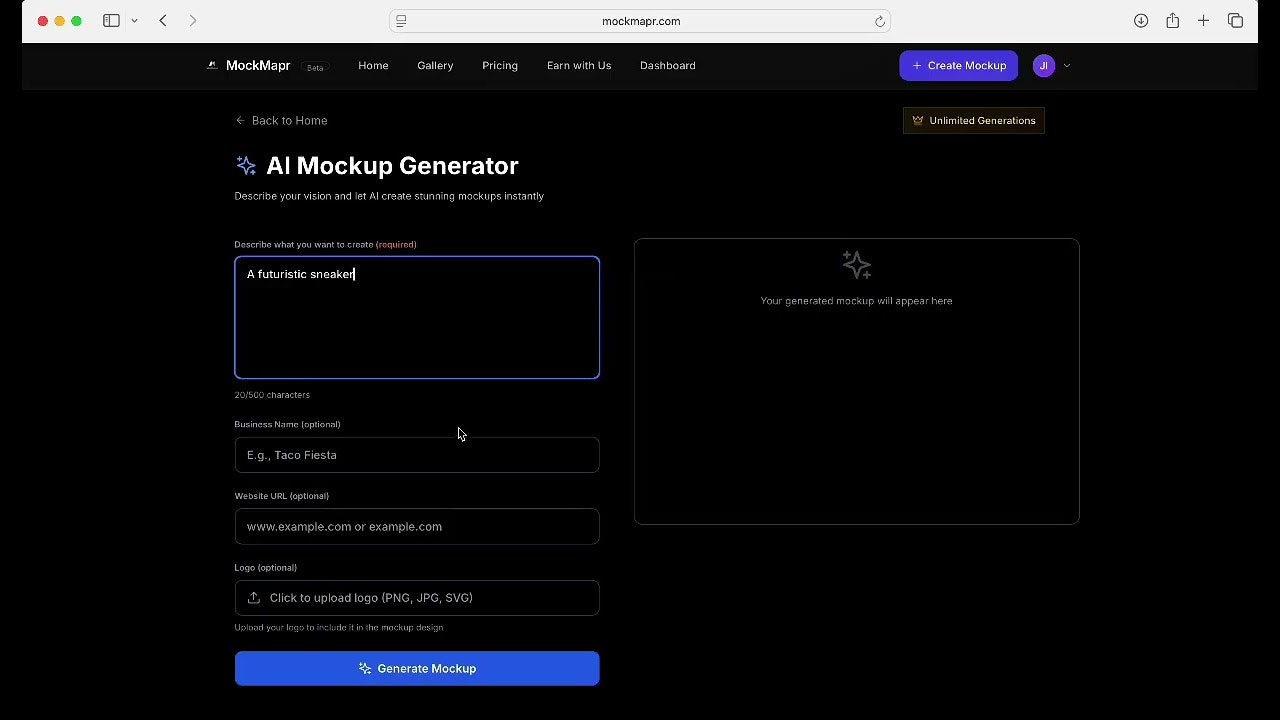 MockMapr screenshot 1