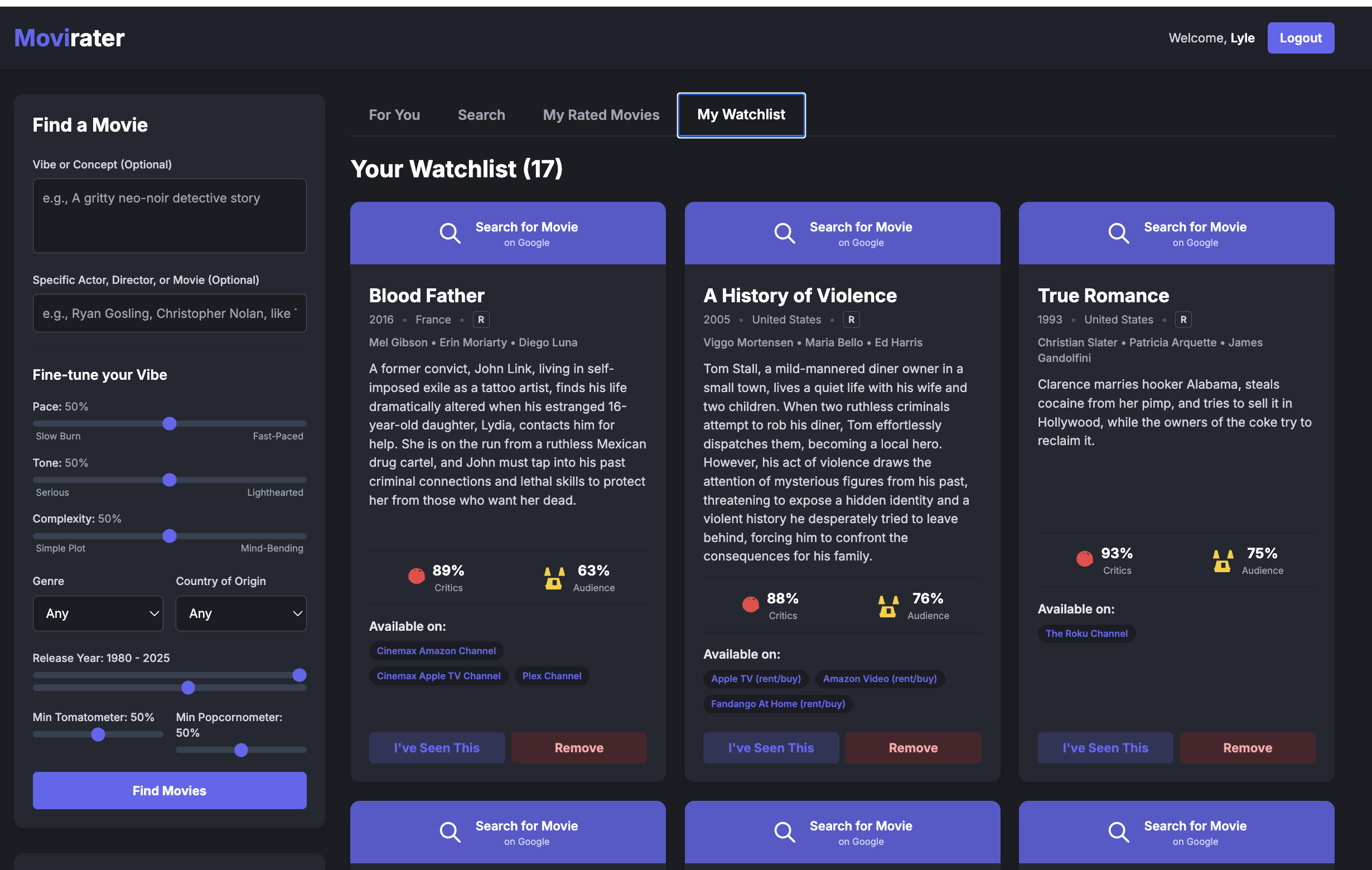 Movirater screenshot 3