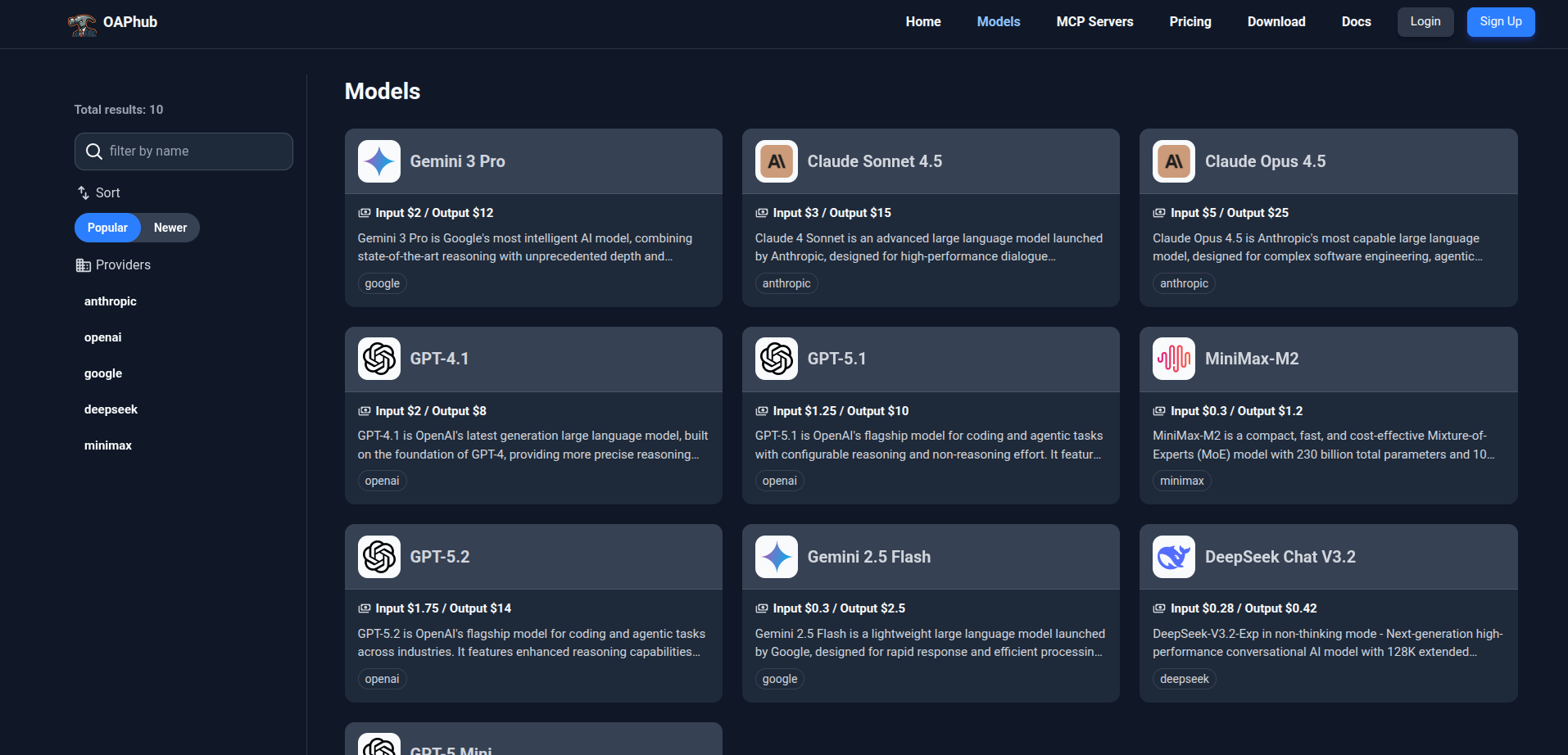 OAPhub: Open Agent Platform for MCP screenshot 3