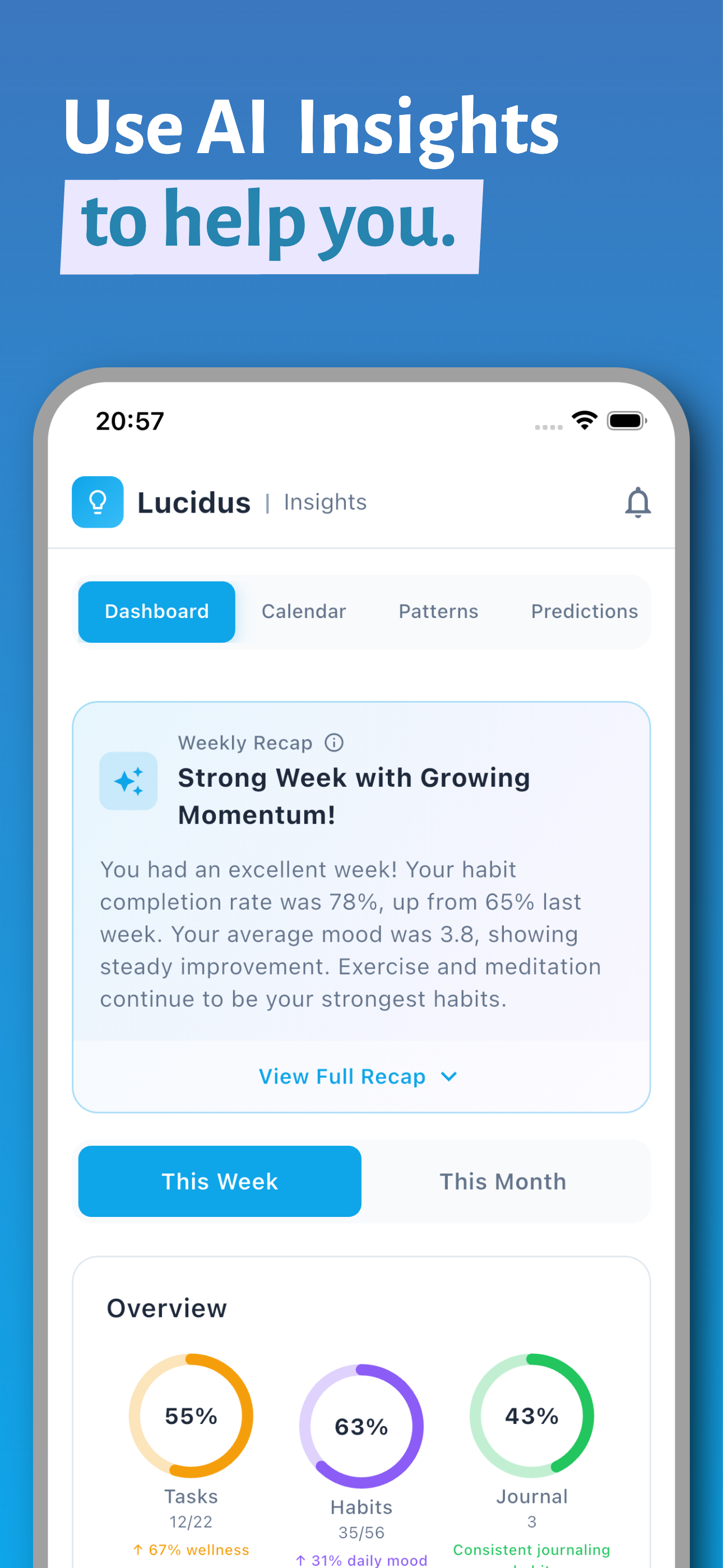 Lucidus - Tasks, Habits & Journaling screenshot 2