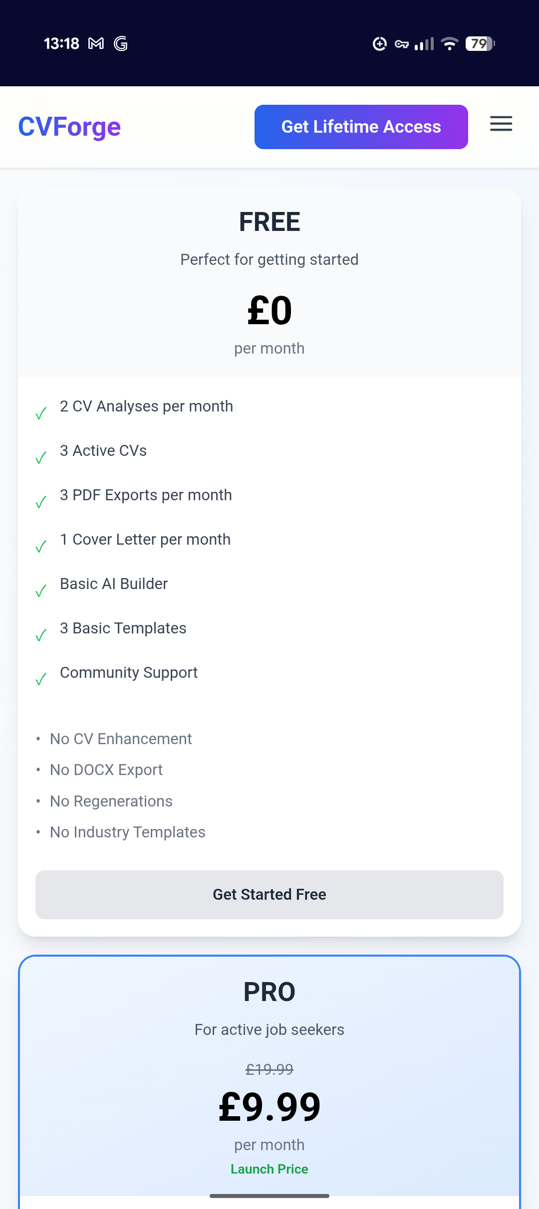CVForge screenshot 5