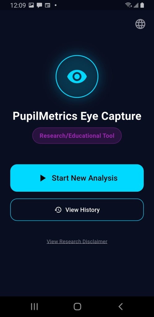 PupilMetrics Research Tool screenshot 3