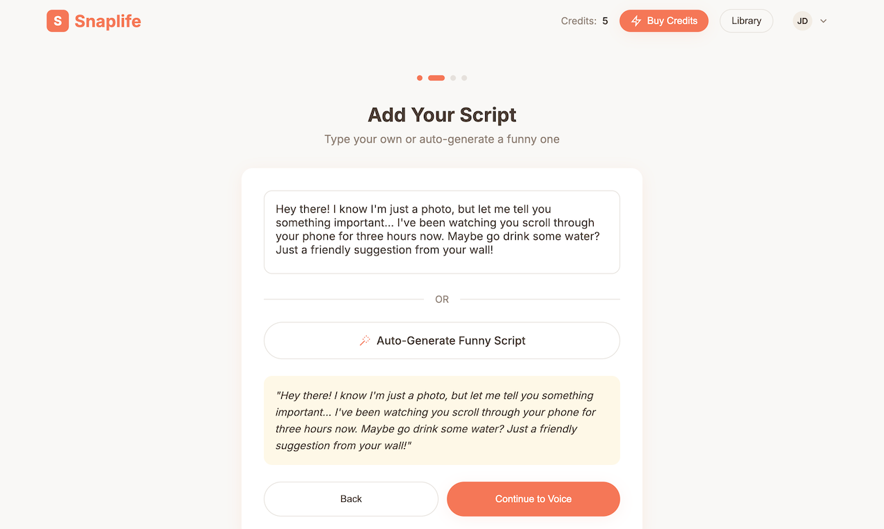 Snaplife AI screenshot 3