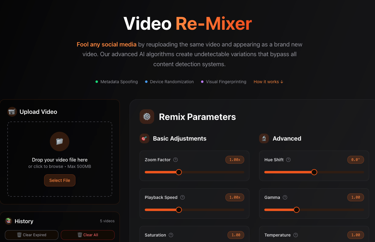 Video Remixer API screenshot 2