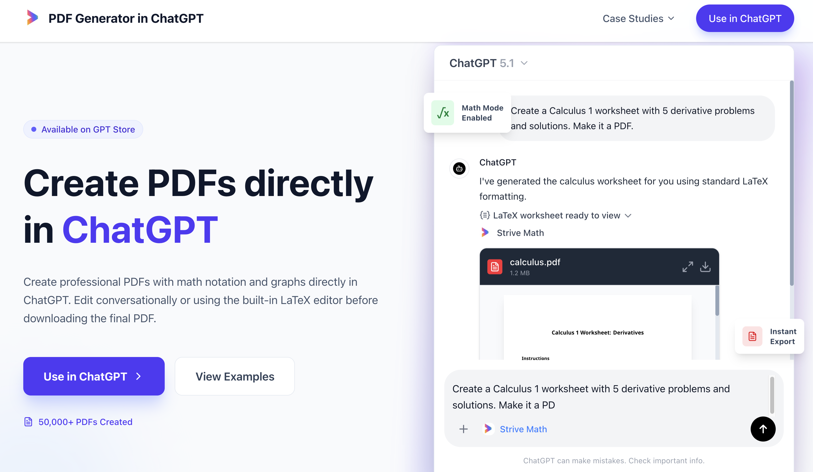 PDF Generator in ChatGPT screenshot 2
