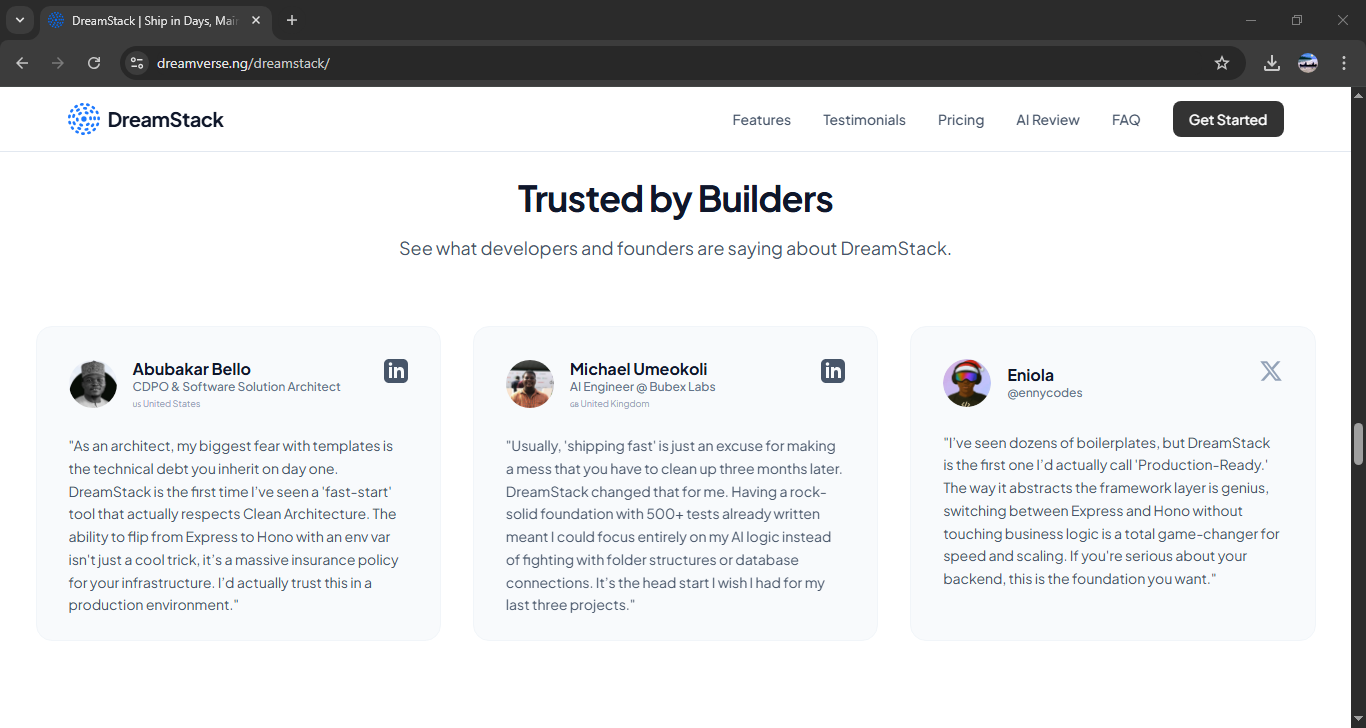 DreamStack — A+ Rated Node.js Foundation screenshot 6