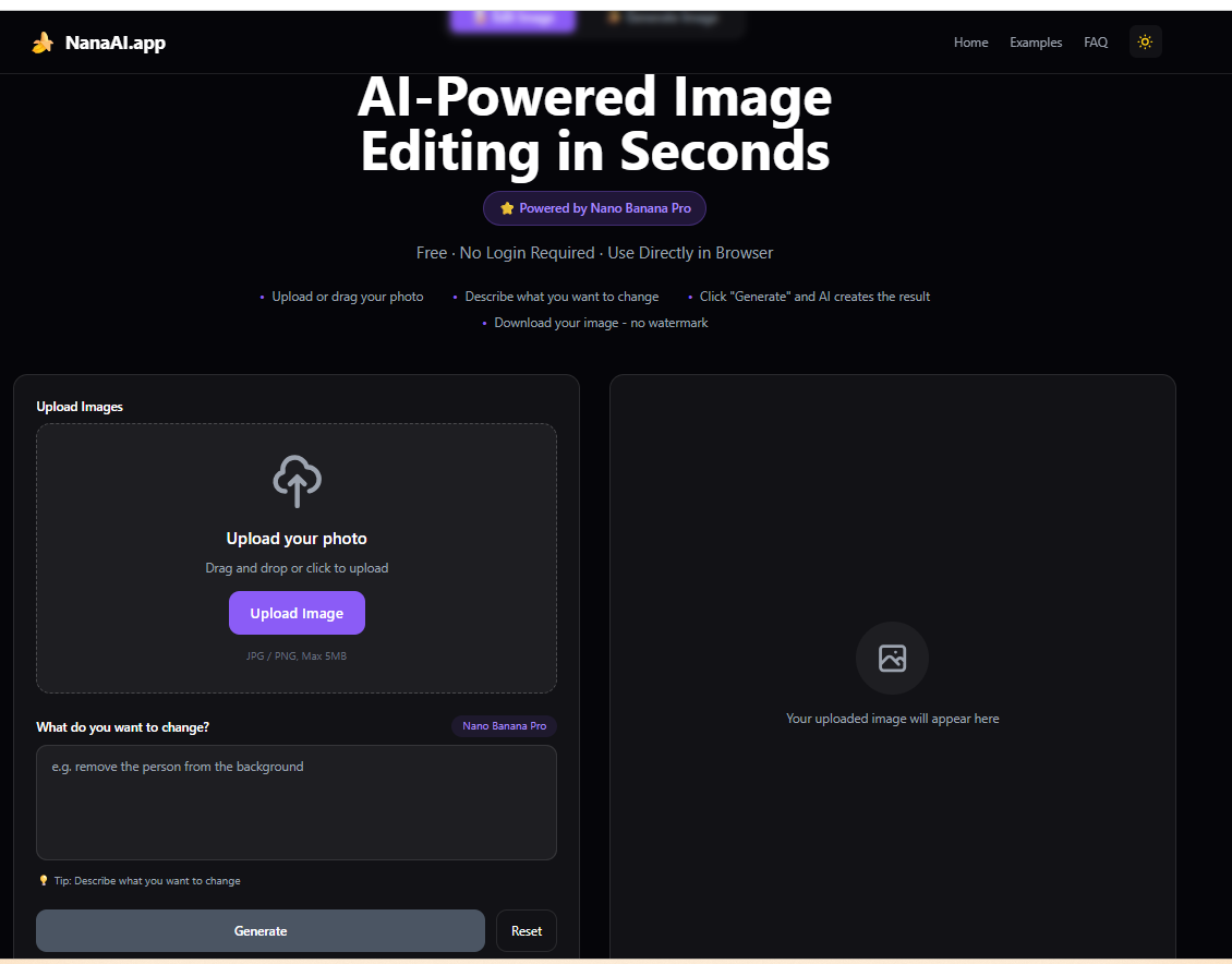 NanaAI Image Editor screenshot 1