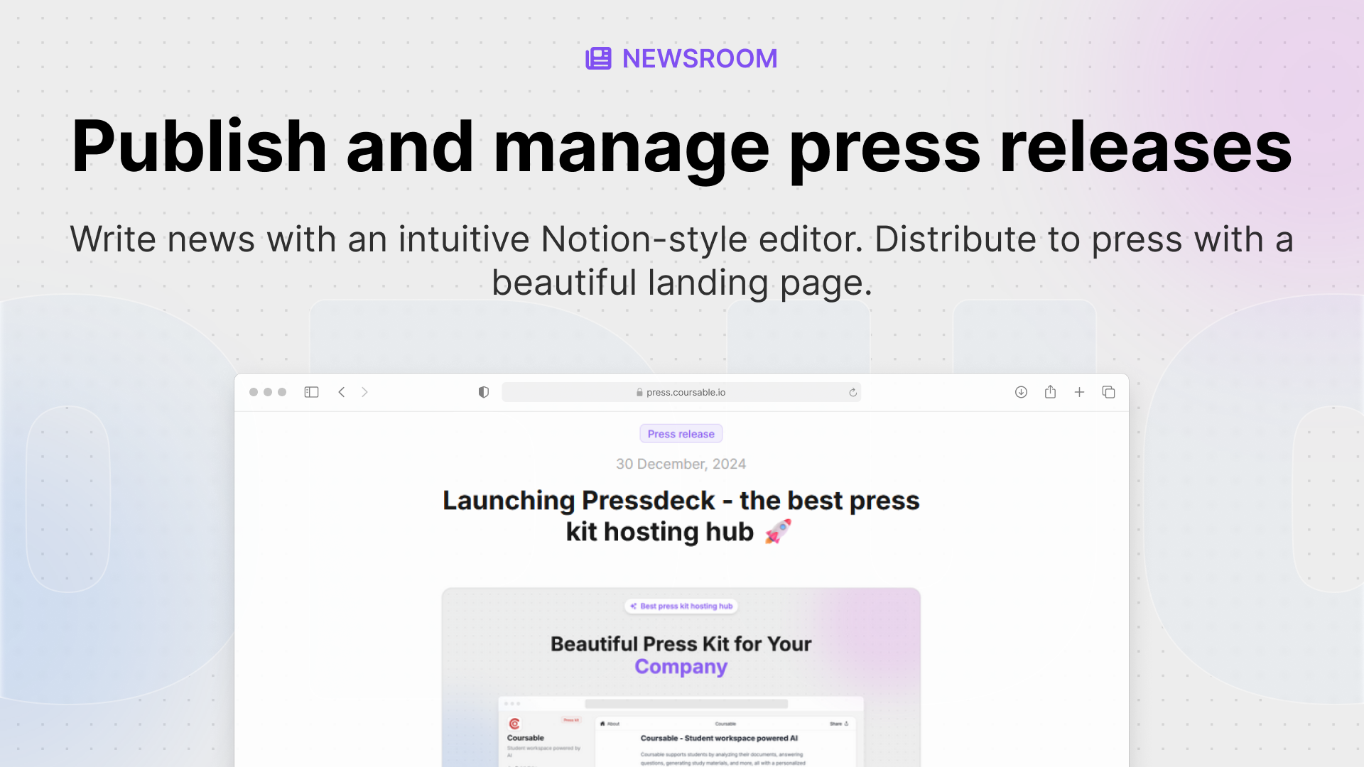 Pressdeck screenshot 6