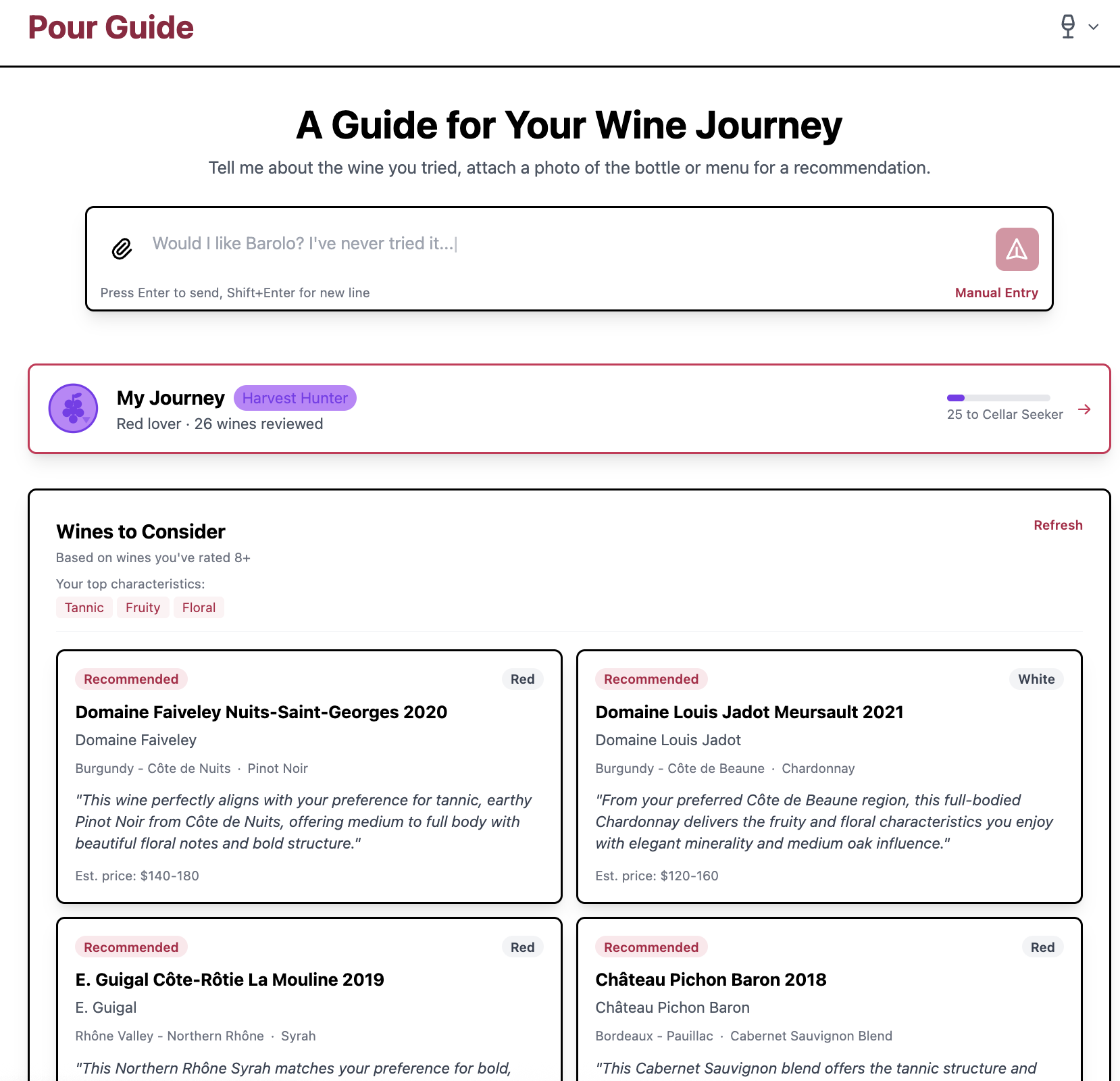Pour Guide screenshot 1