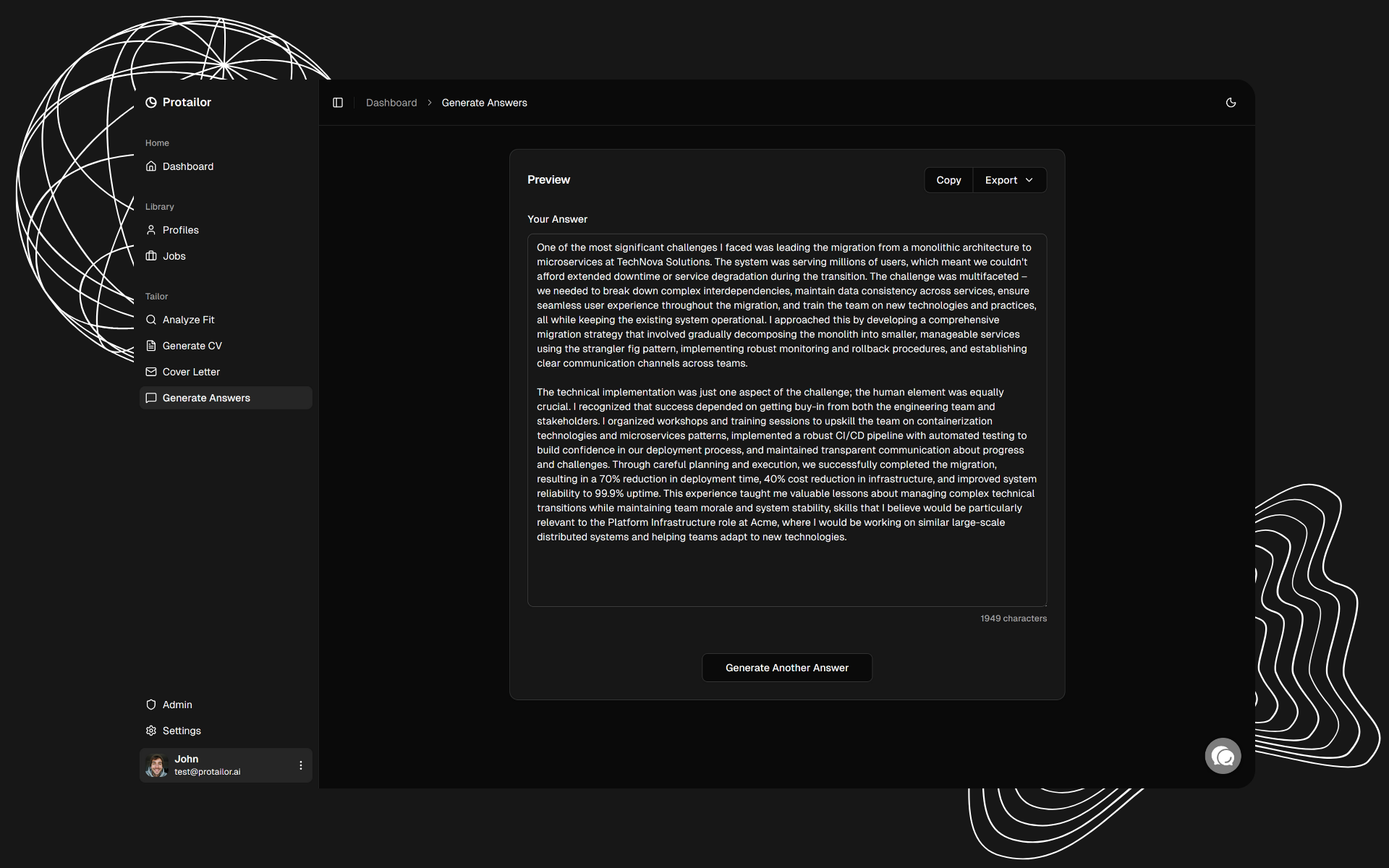 Protailor screenshot 13