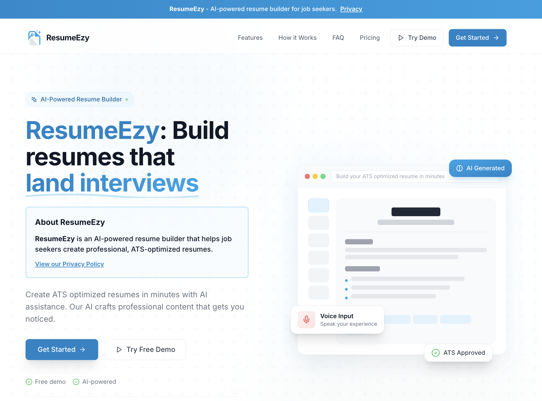 ResumeEzy screenshot 1