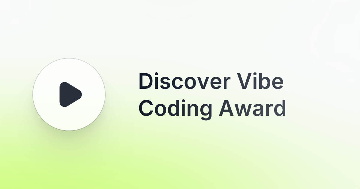 Vibe Coding Award screenshot 1
