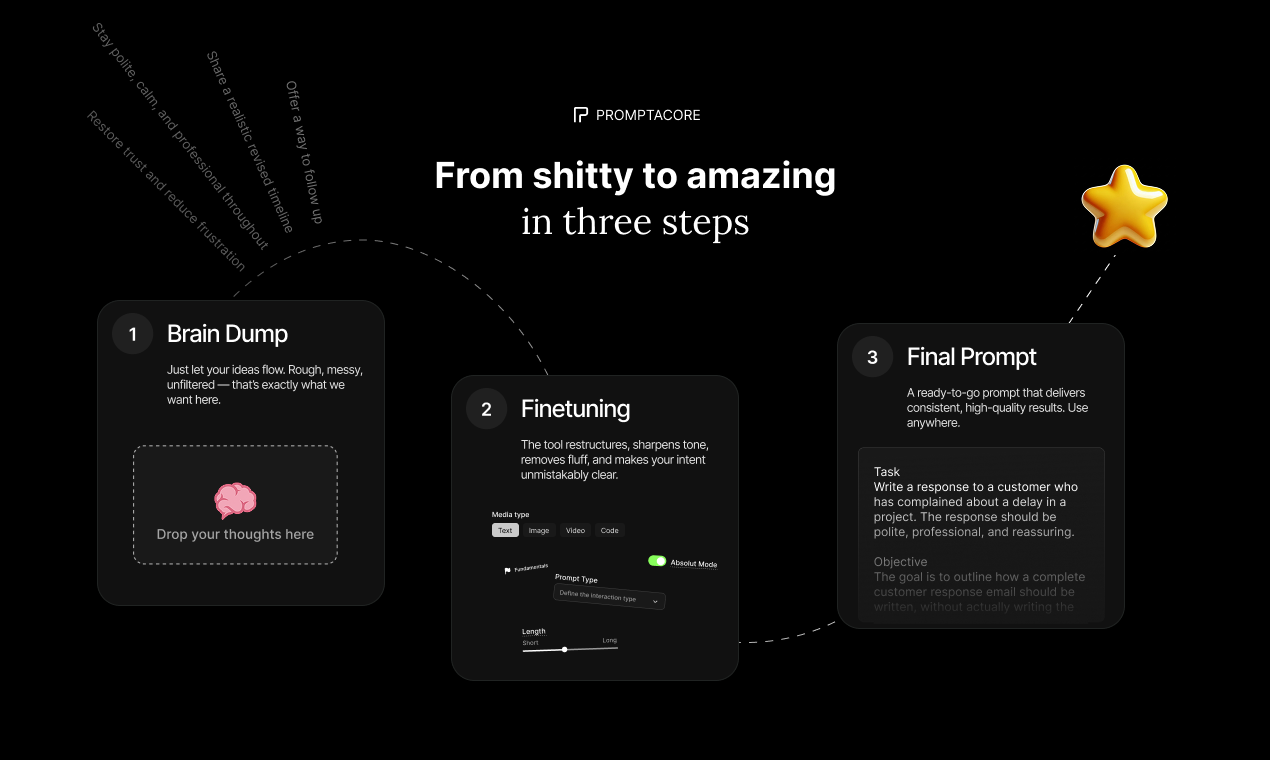 Promptacore screenshot 2