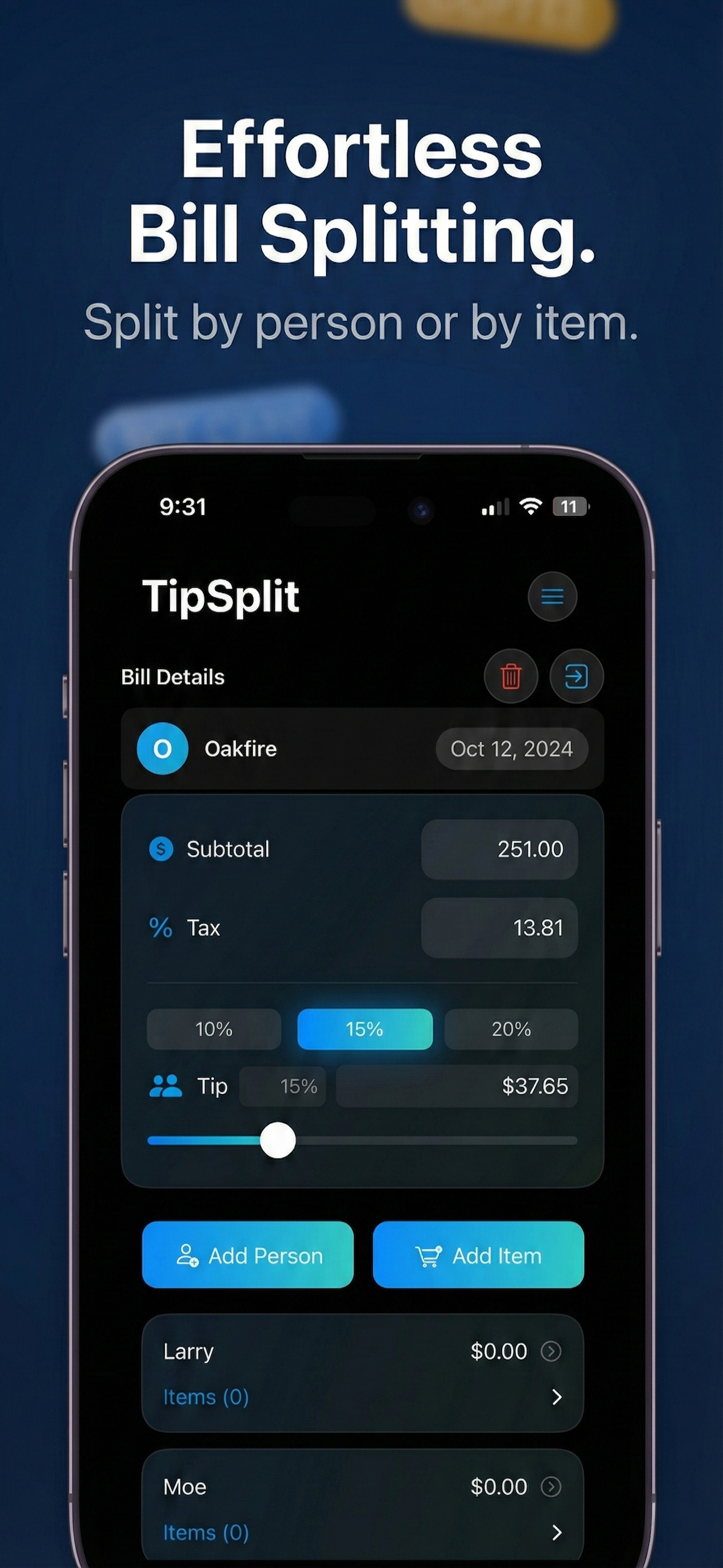 Tip-Split screenshot 3