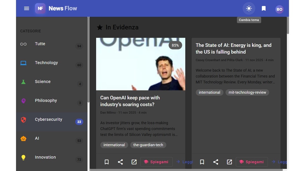 NewsFlow  screenshot 1