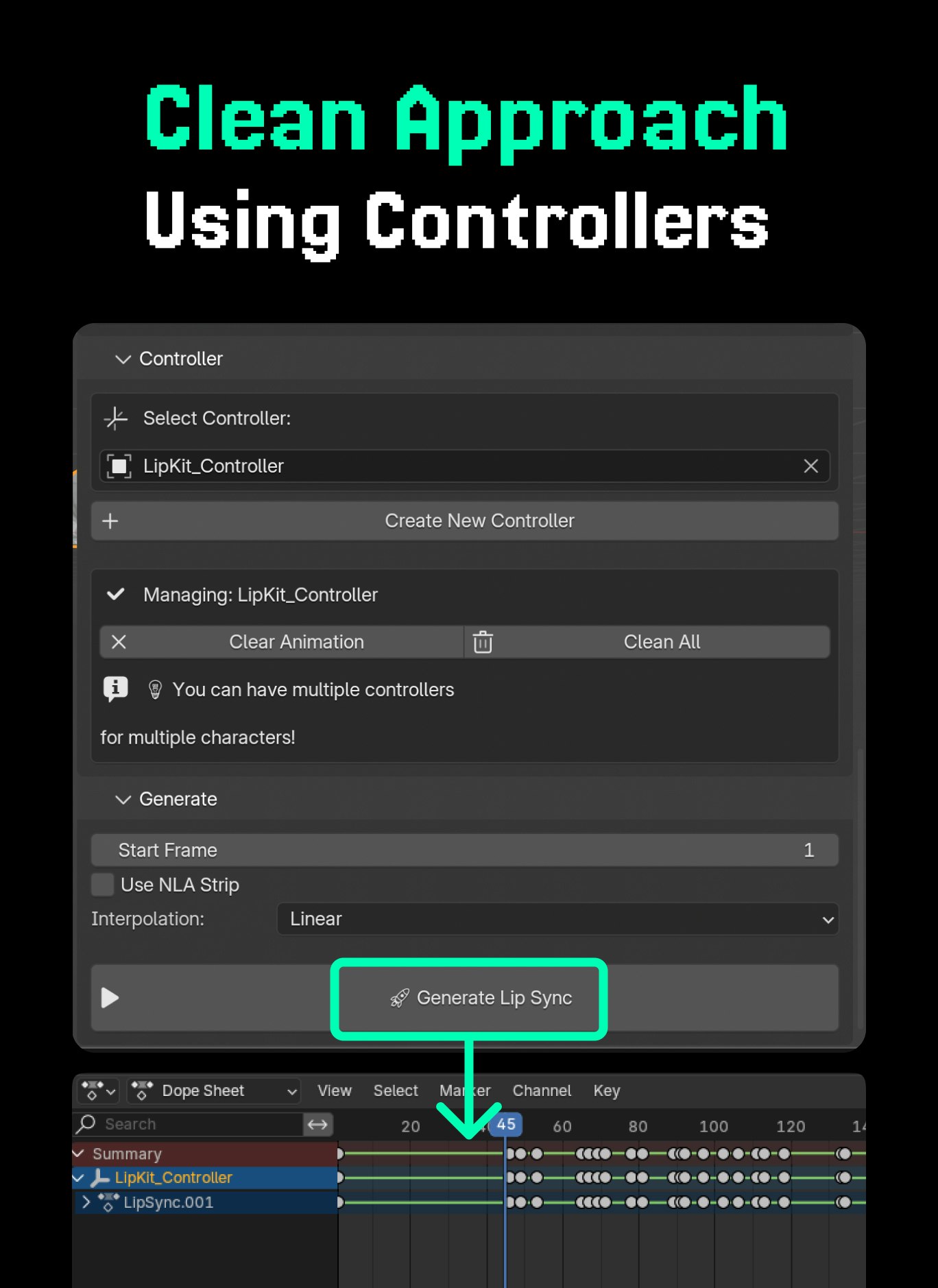 LipKit: Lip-Sync for Blender screenshot 2
