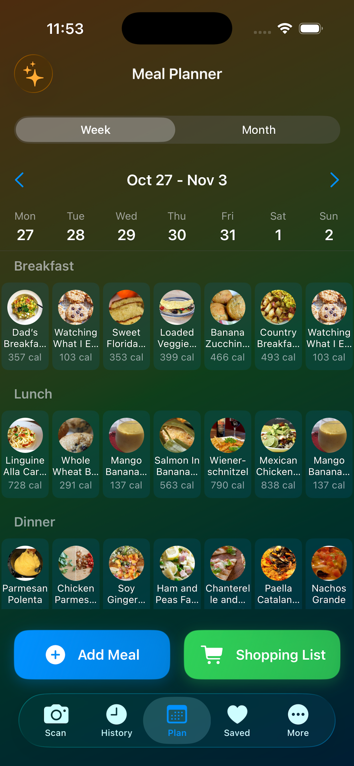 AI food scanner and recipe provider screenshot 2
