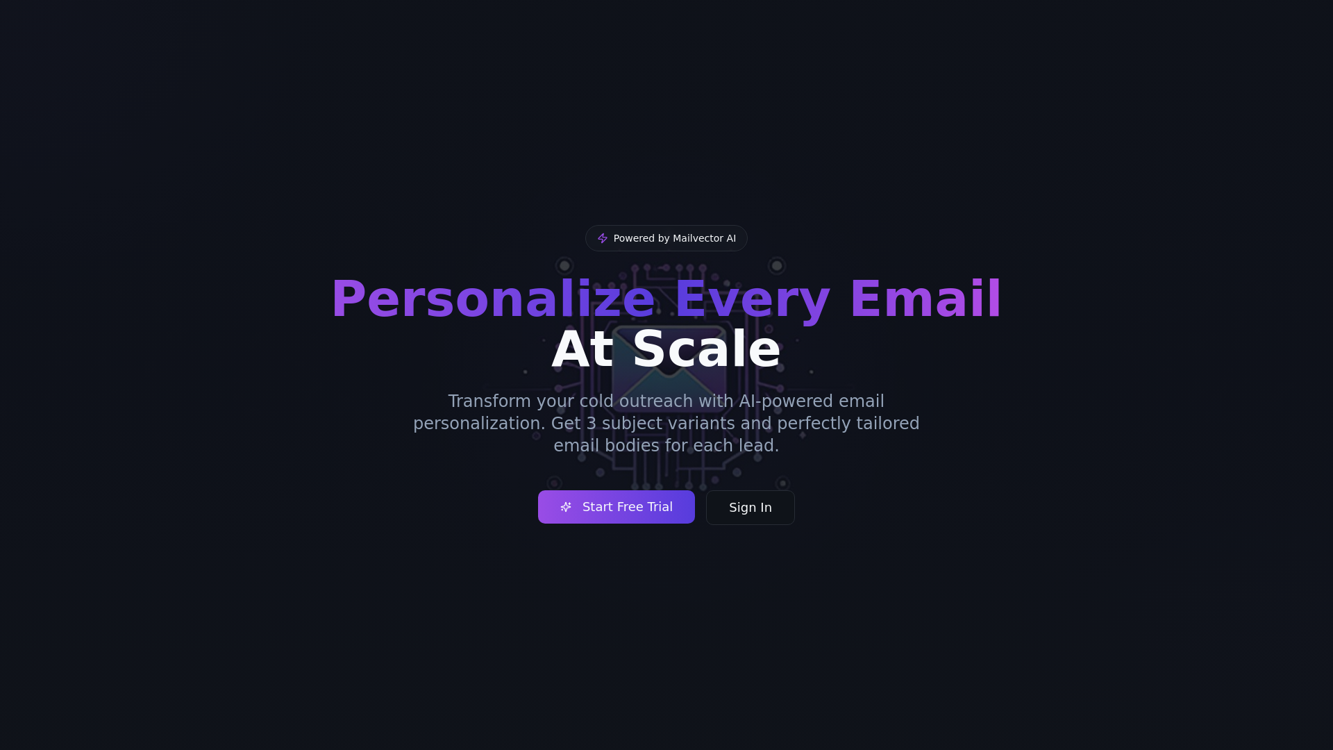 Mailvector screenshot 1