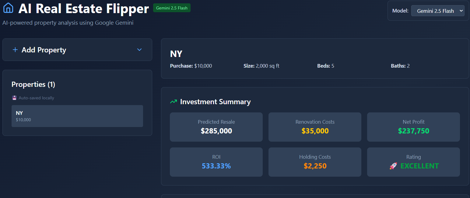 Real Estate Flipper AI screenshot 3