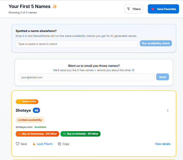 NameItGenie.ai screenshot 12