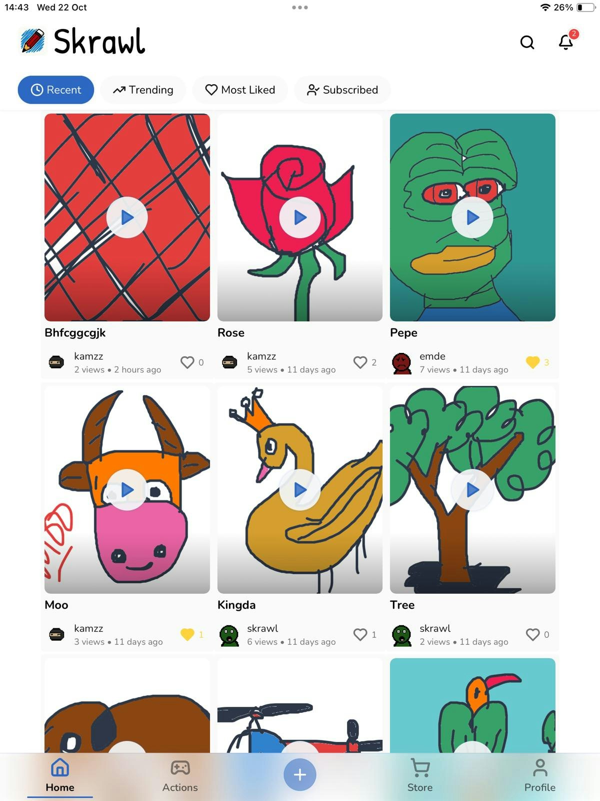 Skrawl - Draw, Share & Play screenshot 1