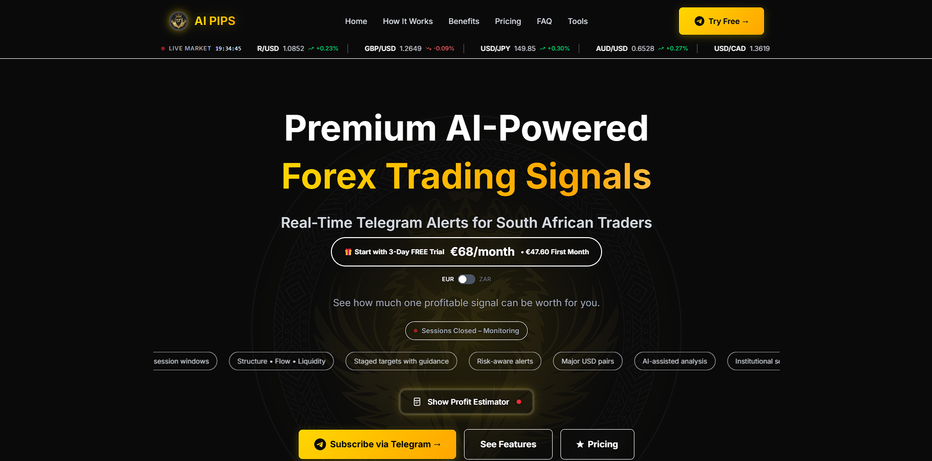 Premium AI-Powered Forex Trading Signals screenshot 1
