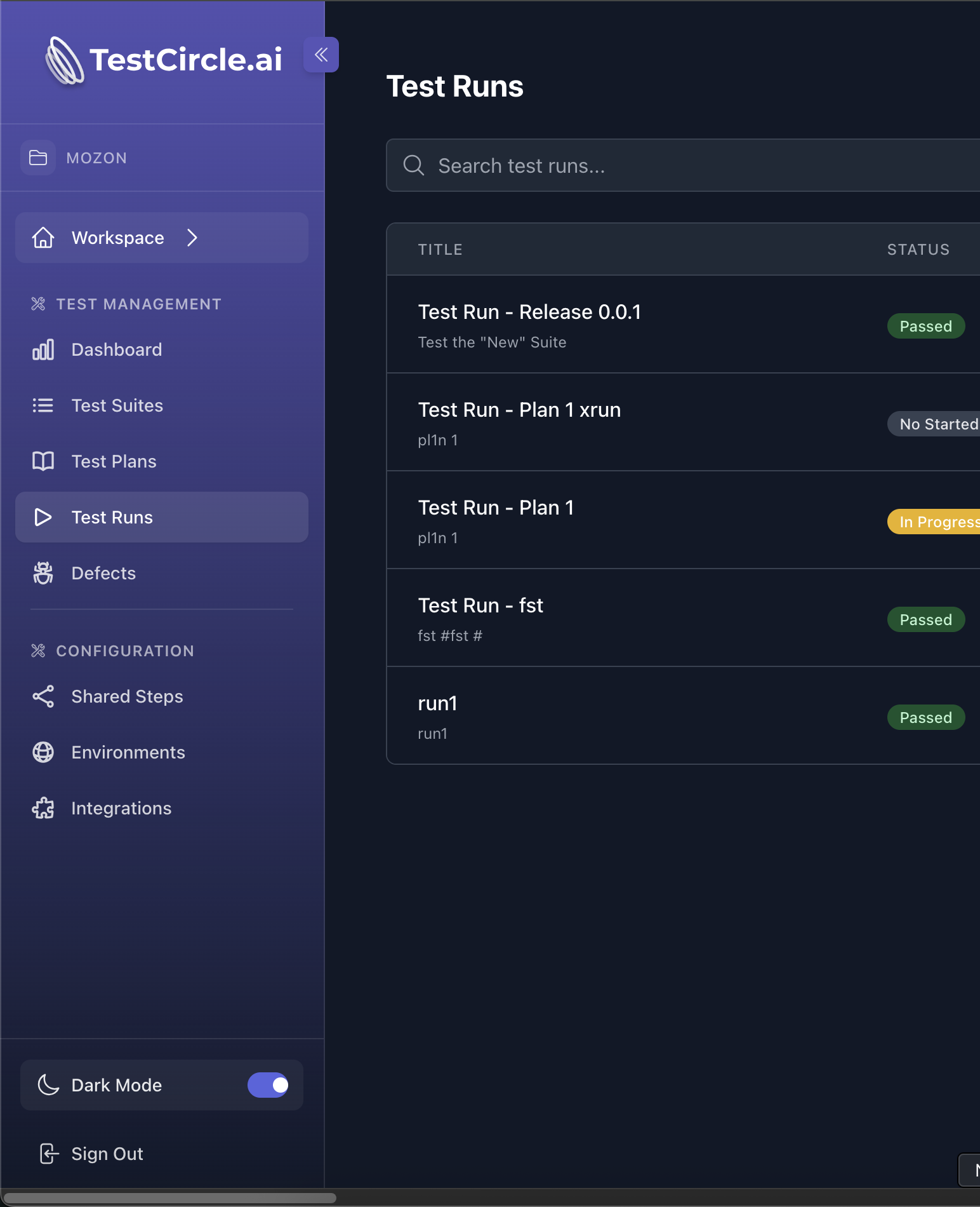 TestCircle screenshot 3