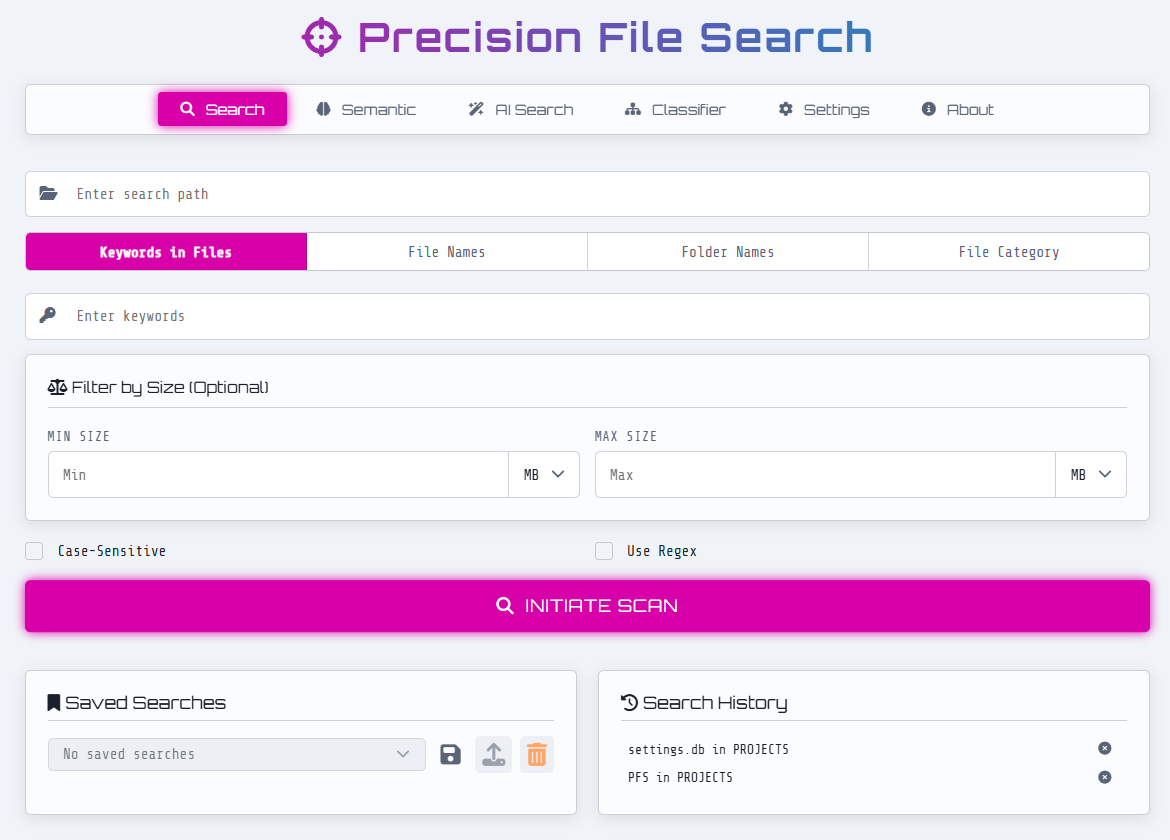Precision File Search screenshot 2