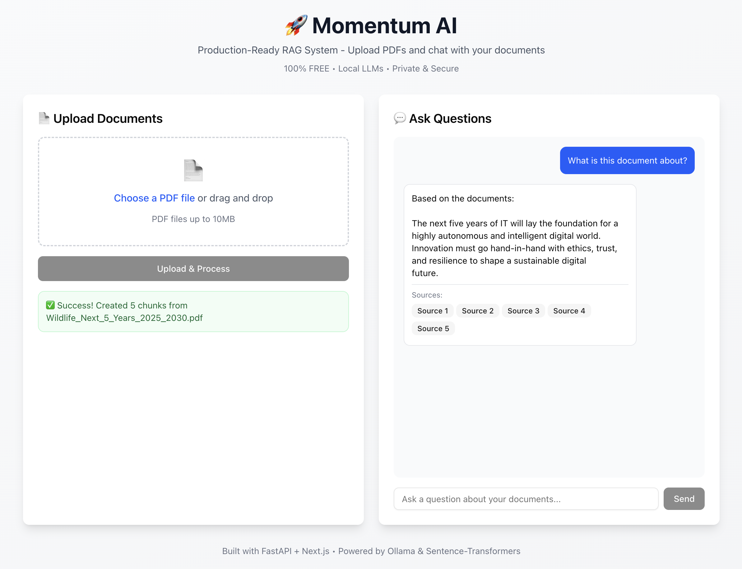 Momentum AI screenshot 2
