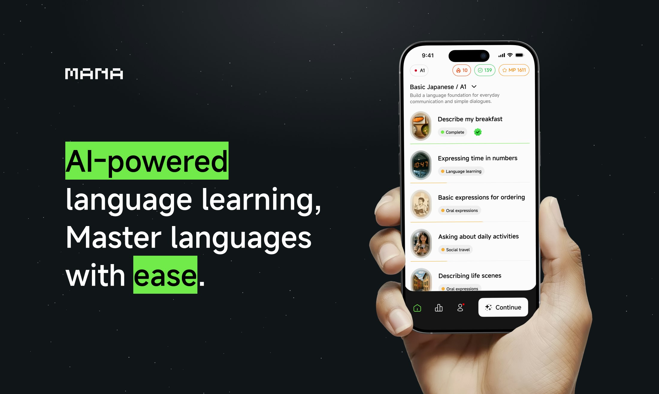 MANA Learn screenshot 1
