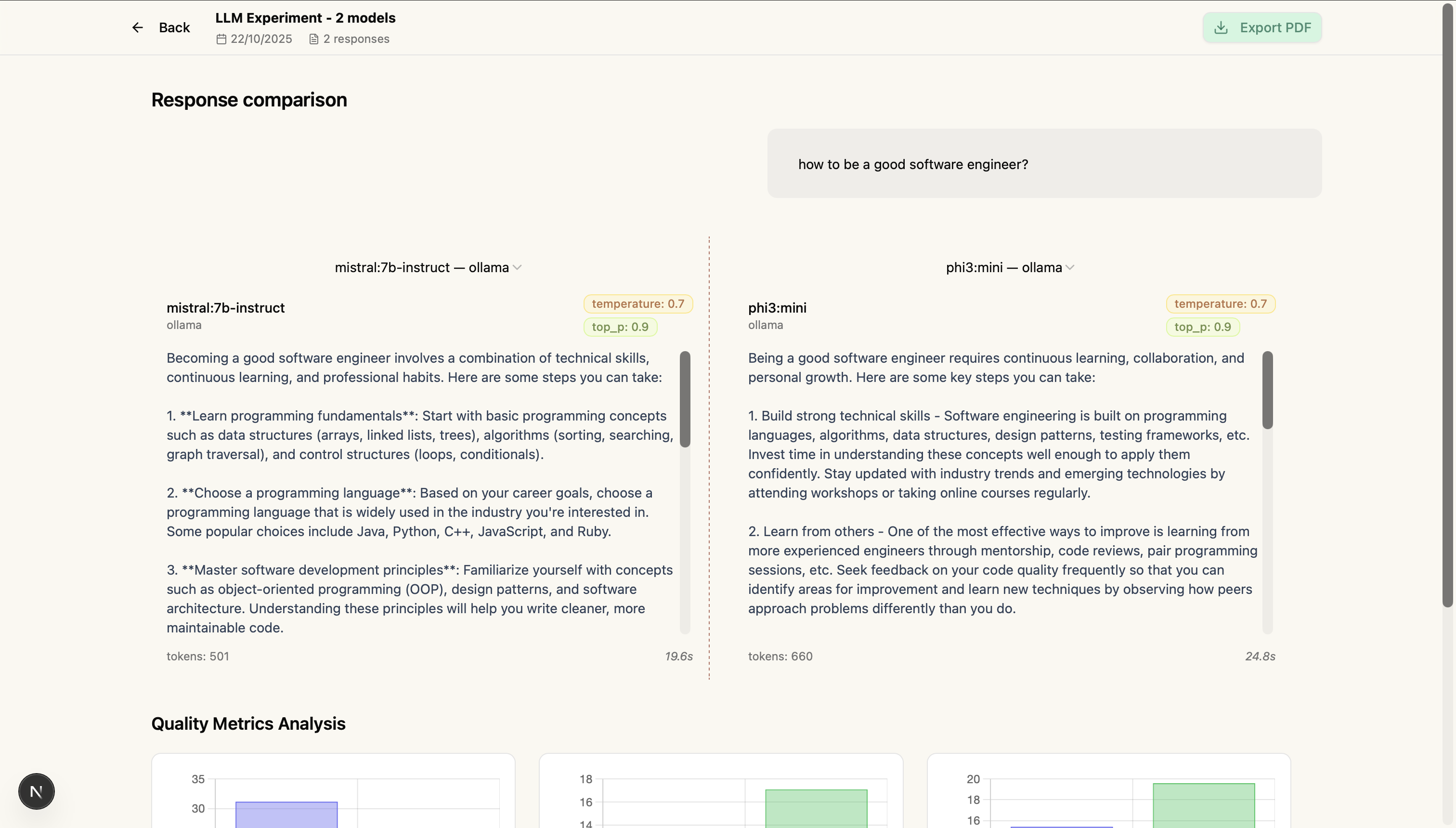 LLM Lab — Compare AI models side-by-side screenshot 2
