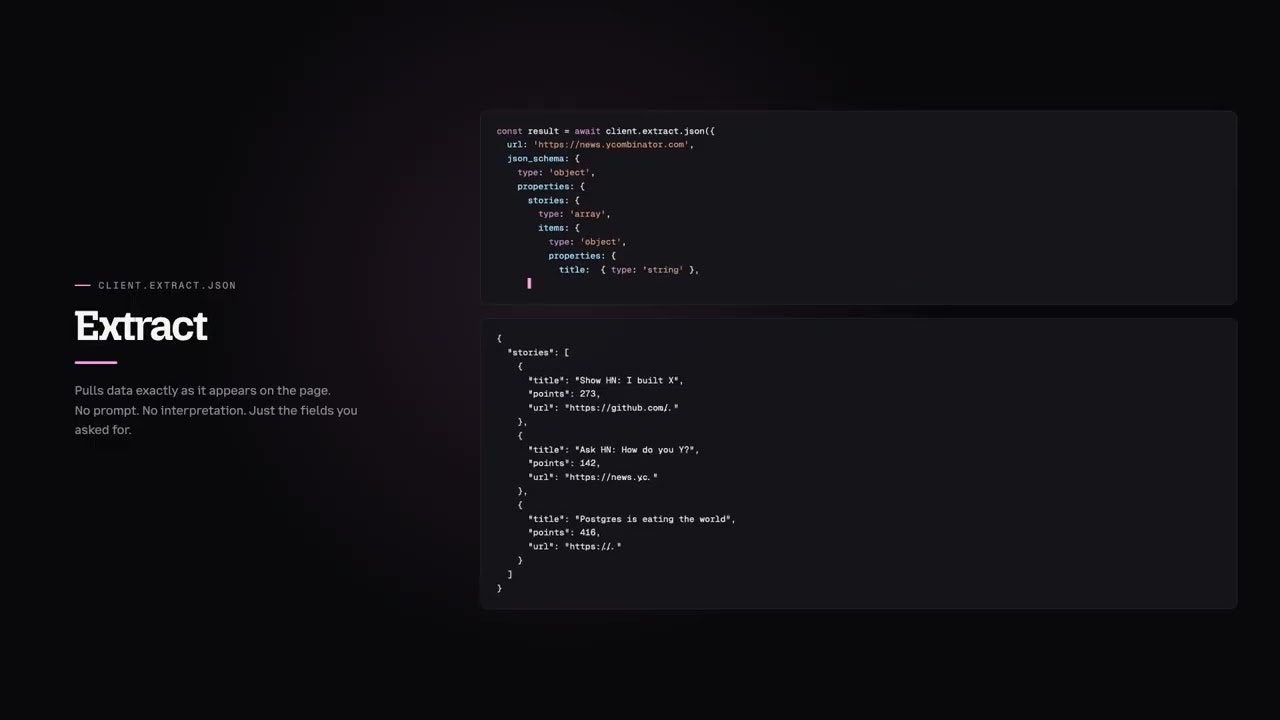 Tabstack Structured Extraction screenshot 6
