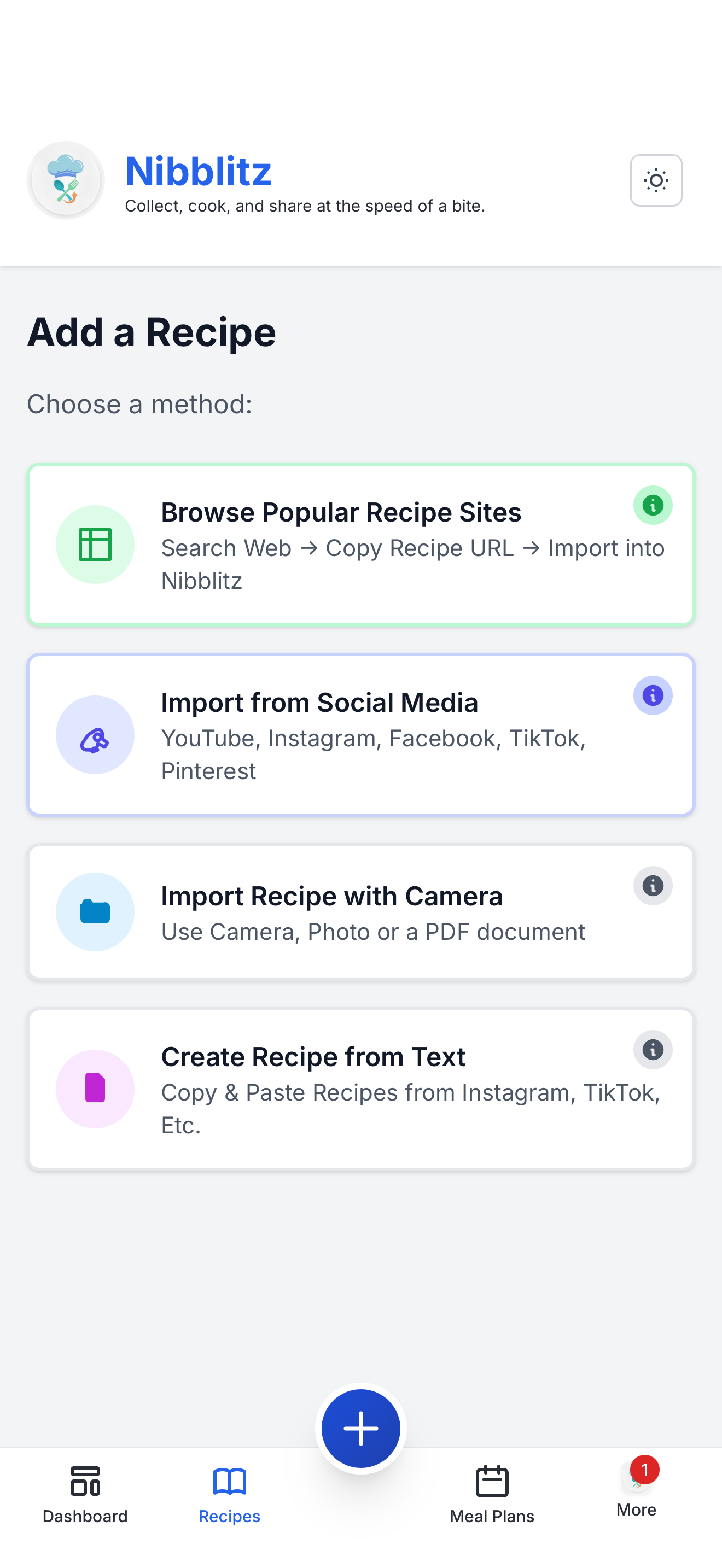 Nibblitz — Makes your recipes social screenshot 10