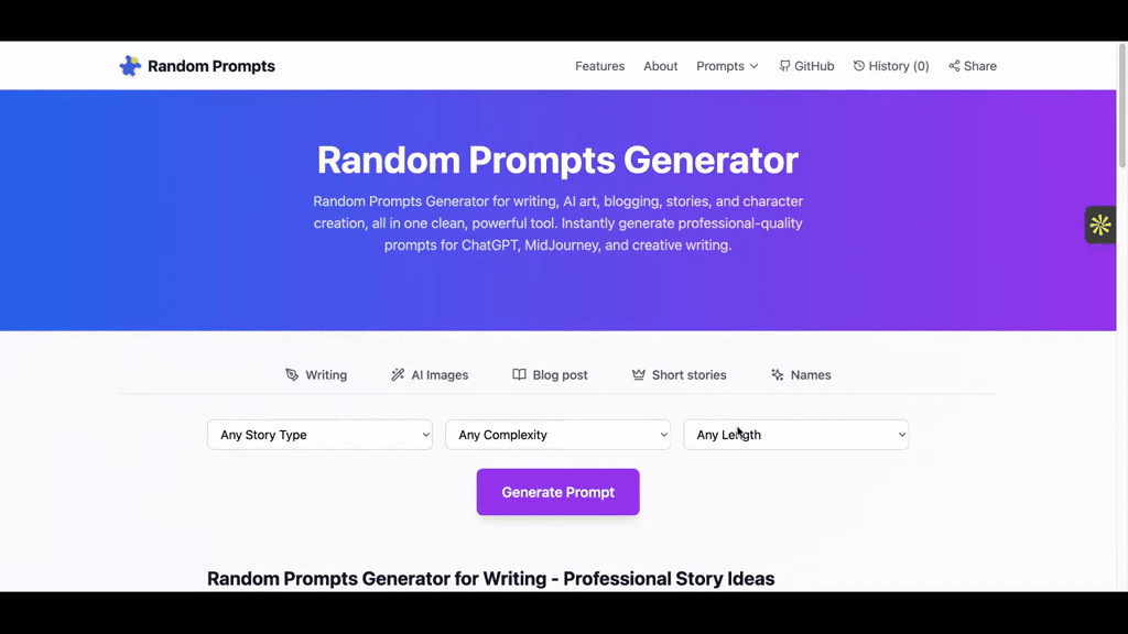 Random Prompts Generator screenshot 5
